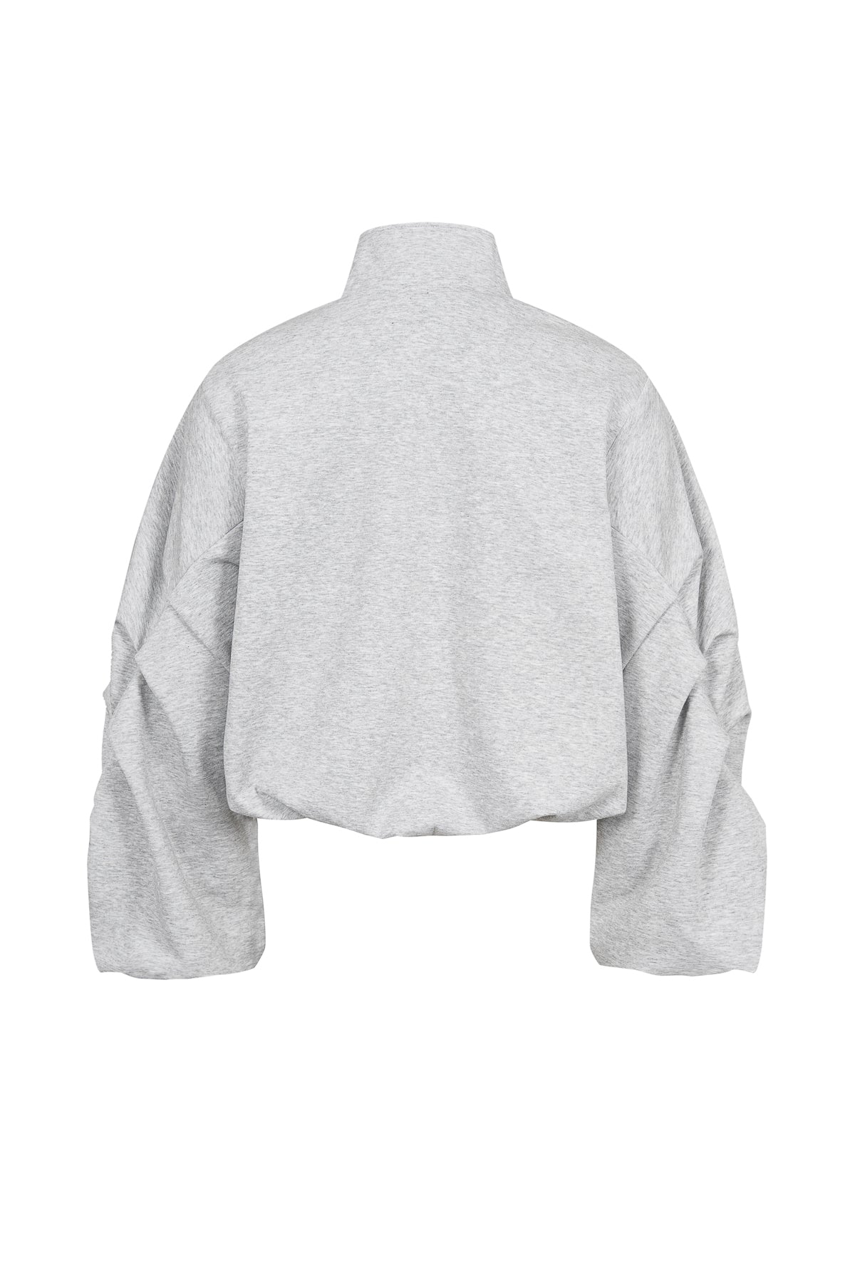 Pleated Sleeves Knit Jacket