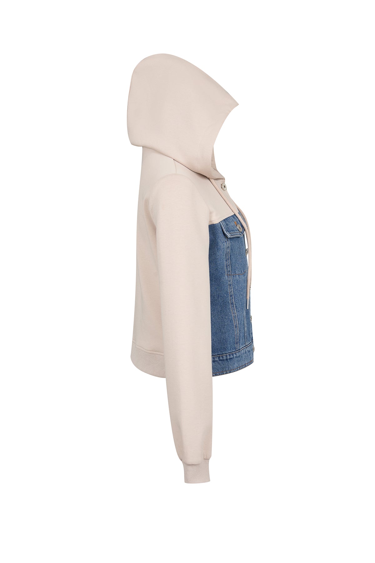 Mix Media Hooded Jacket
