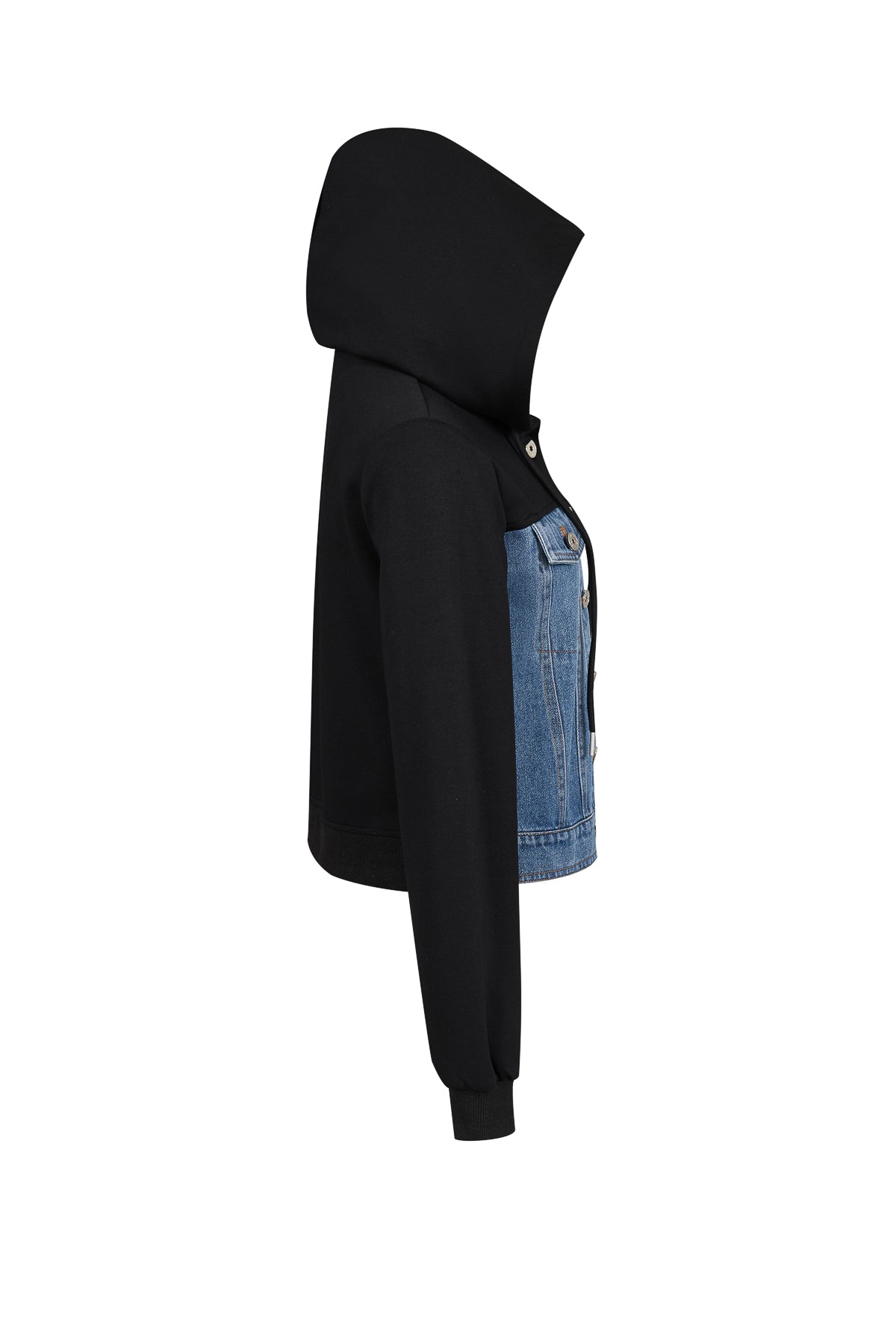 Mix Media Hooded Jacket