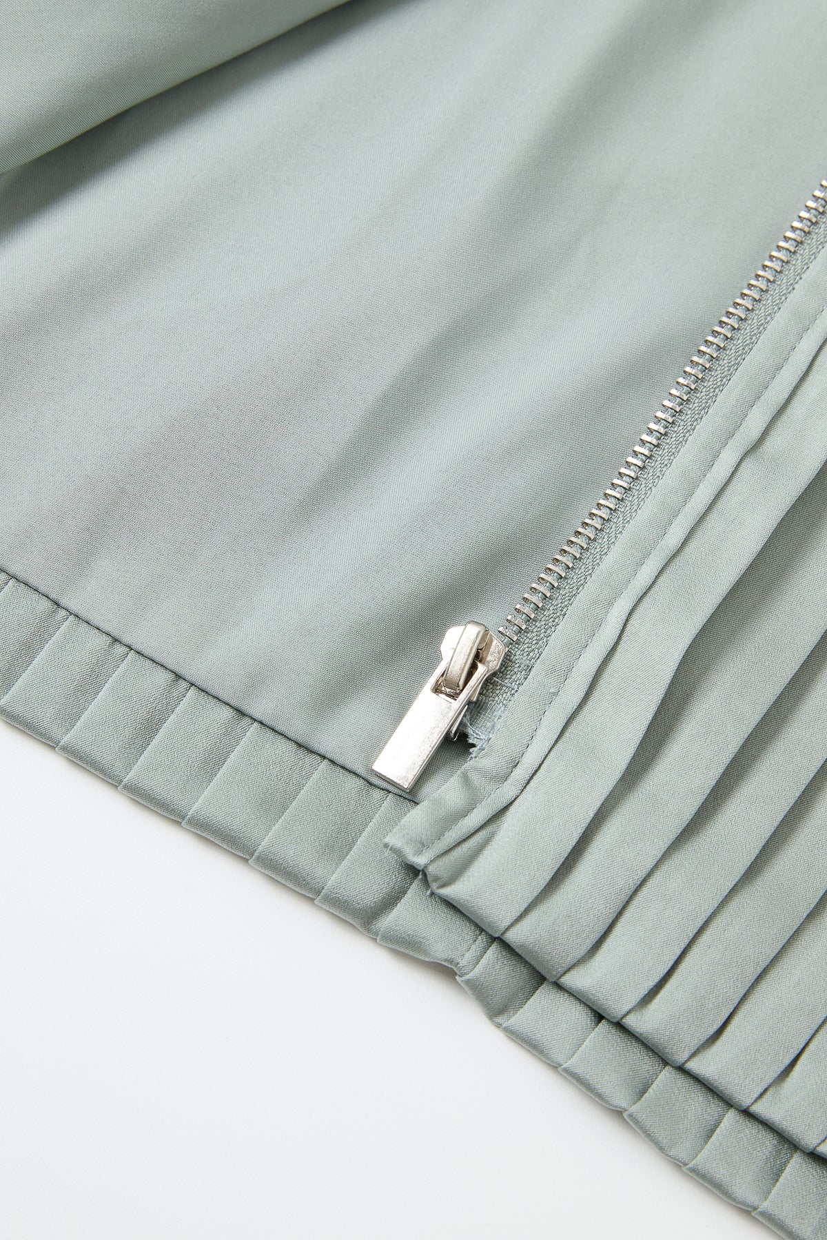 Pleated Zip Up Jacket