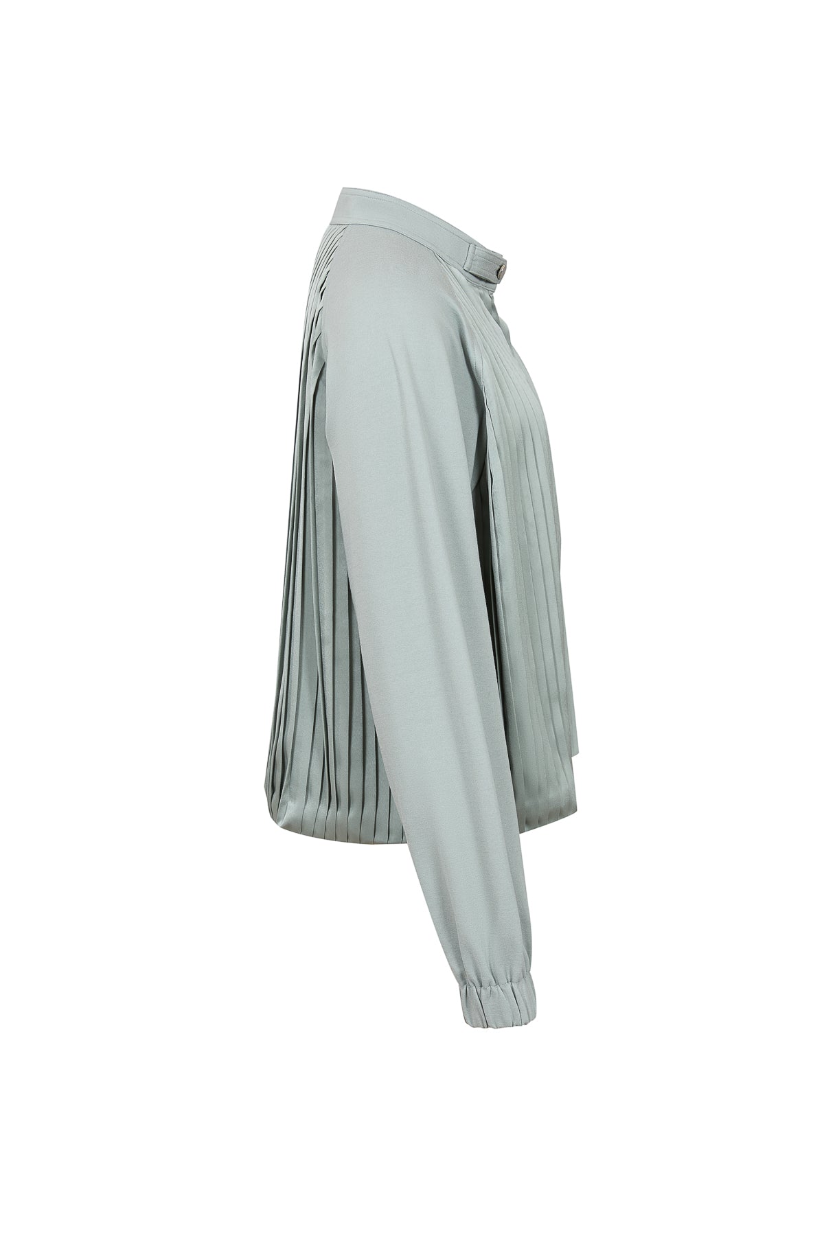 Pleated Zip Up Jacket