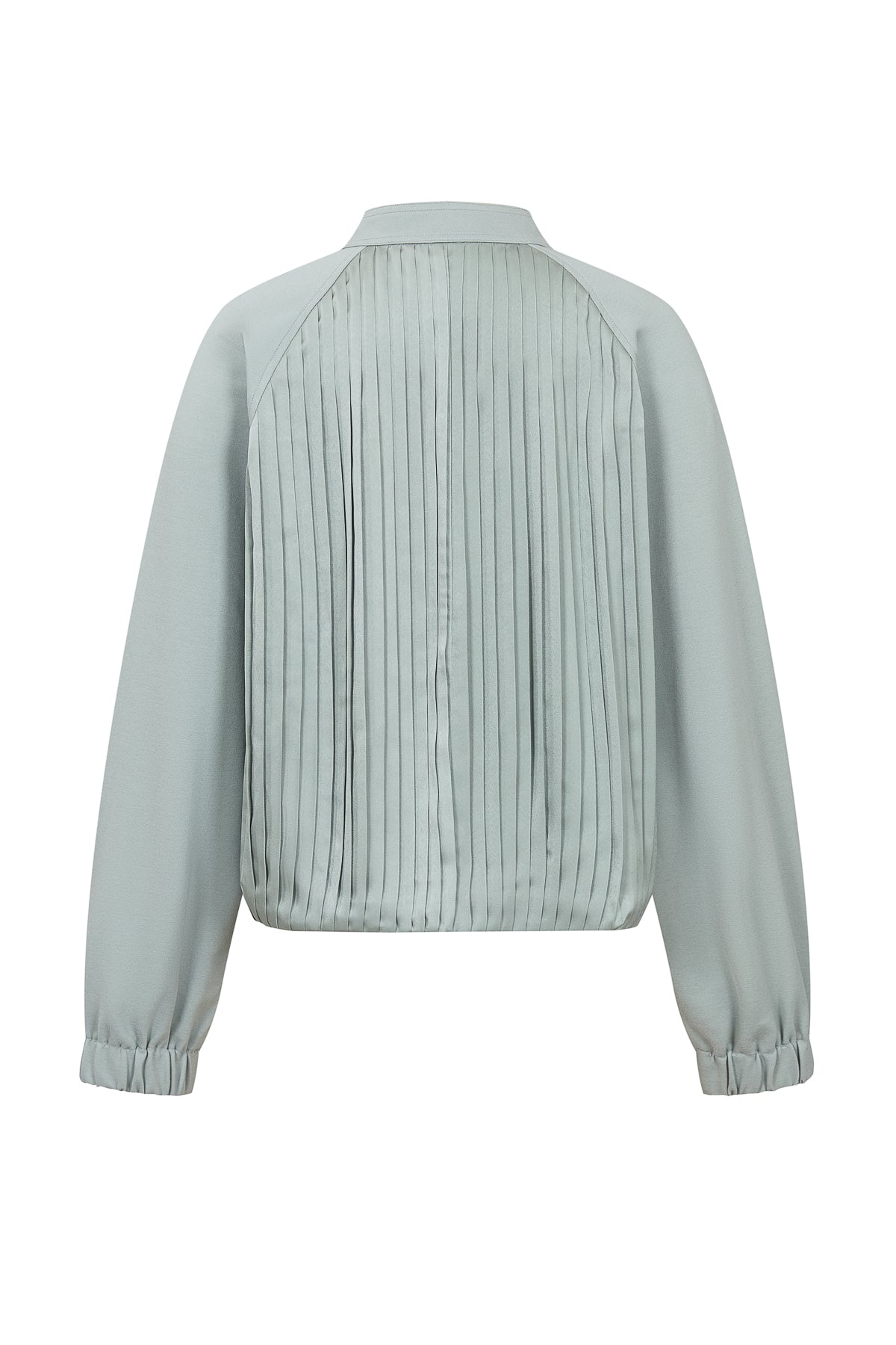 Pleated Zip Up Jacket