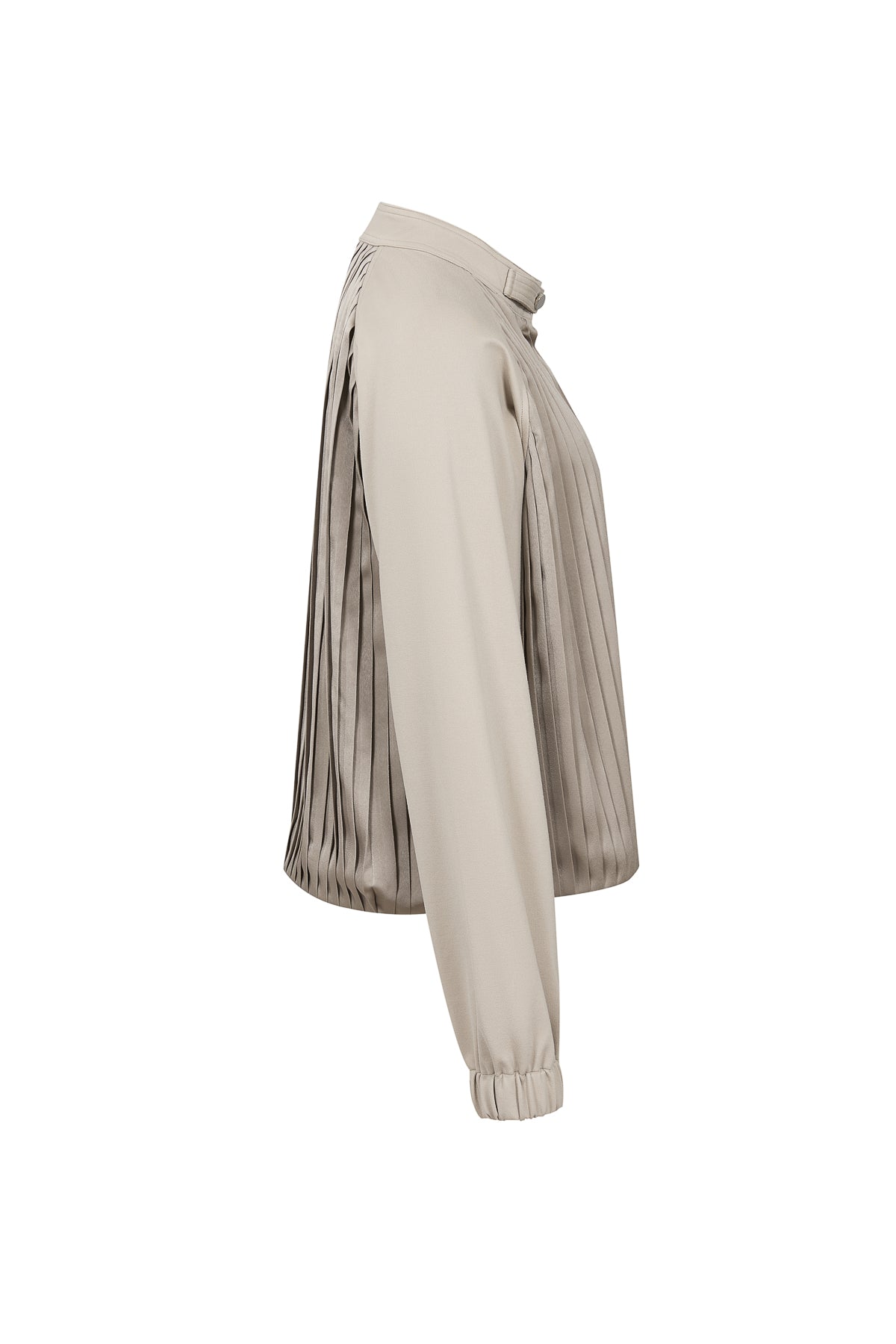 Pleated Zip Up Jacket