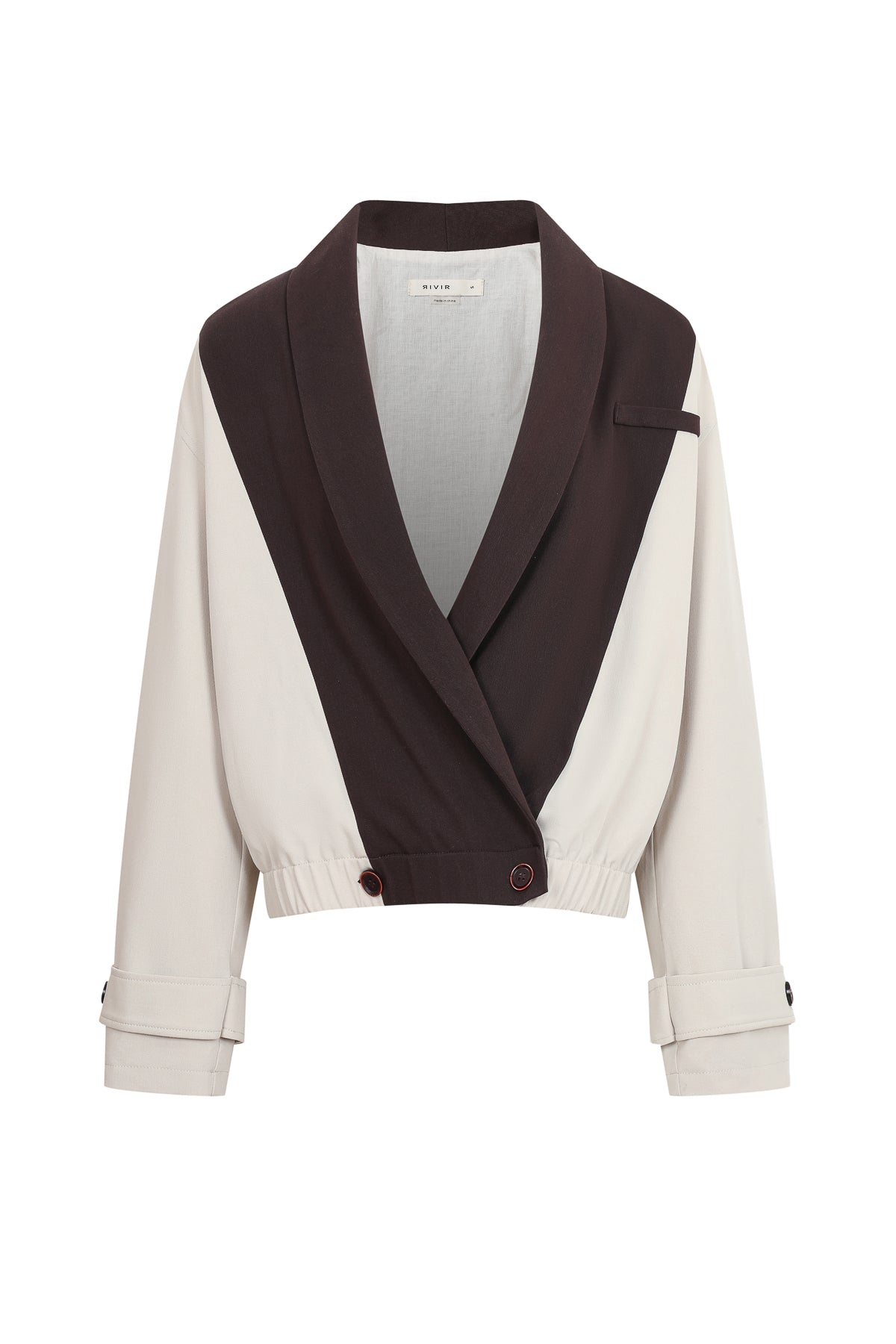 Colorblock Double Breasted Jacket