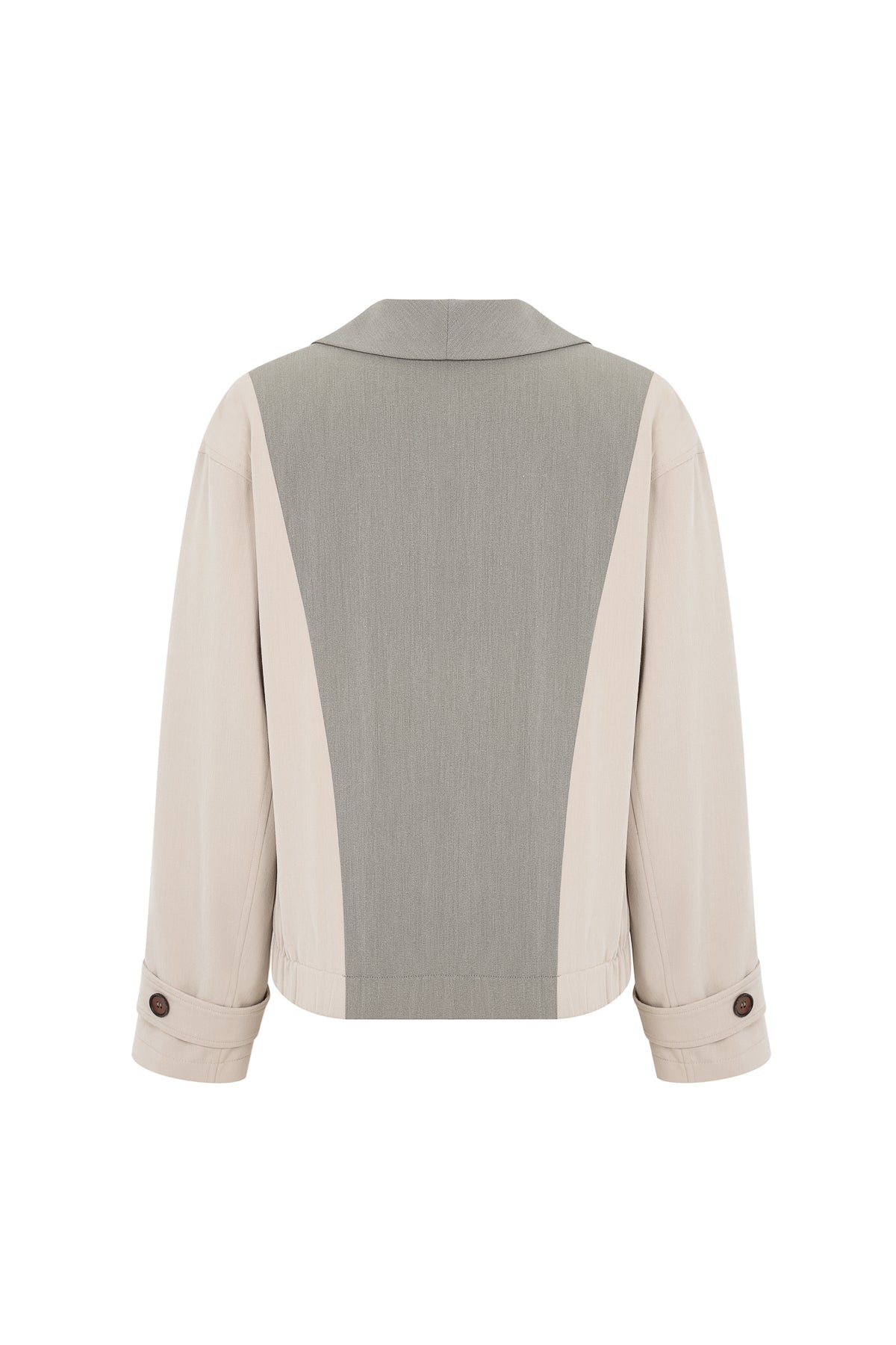 Colorblock Double Breasted Jacket
