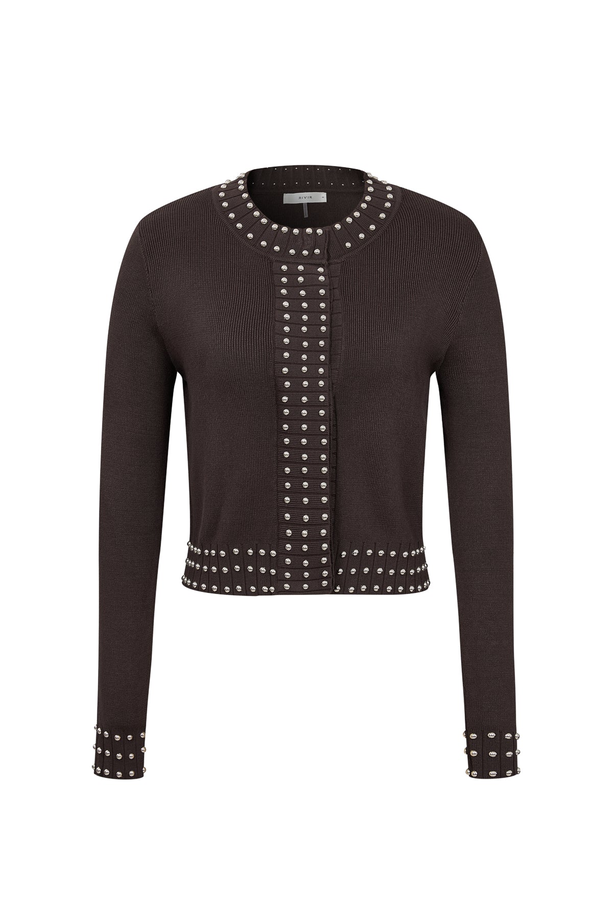 Solene Studded Knit Cardigan