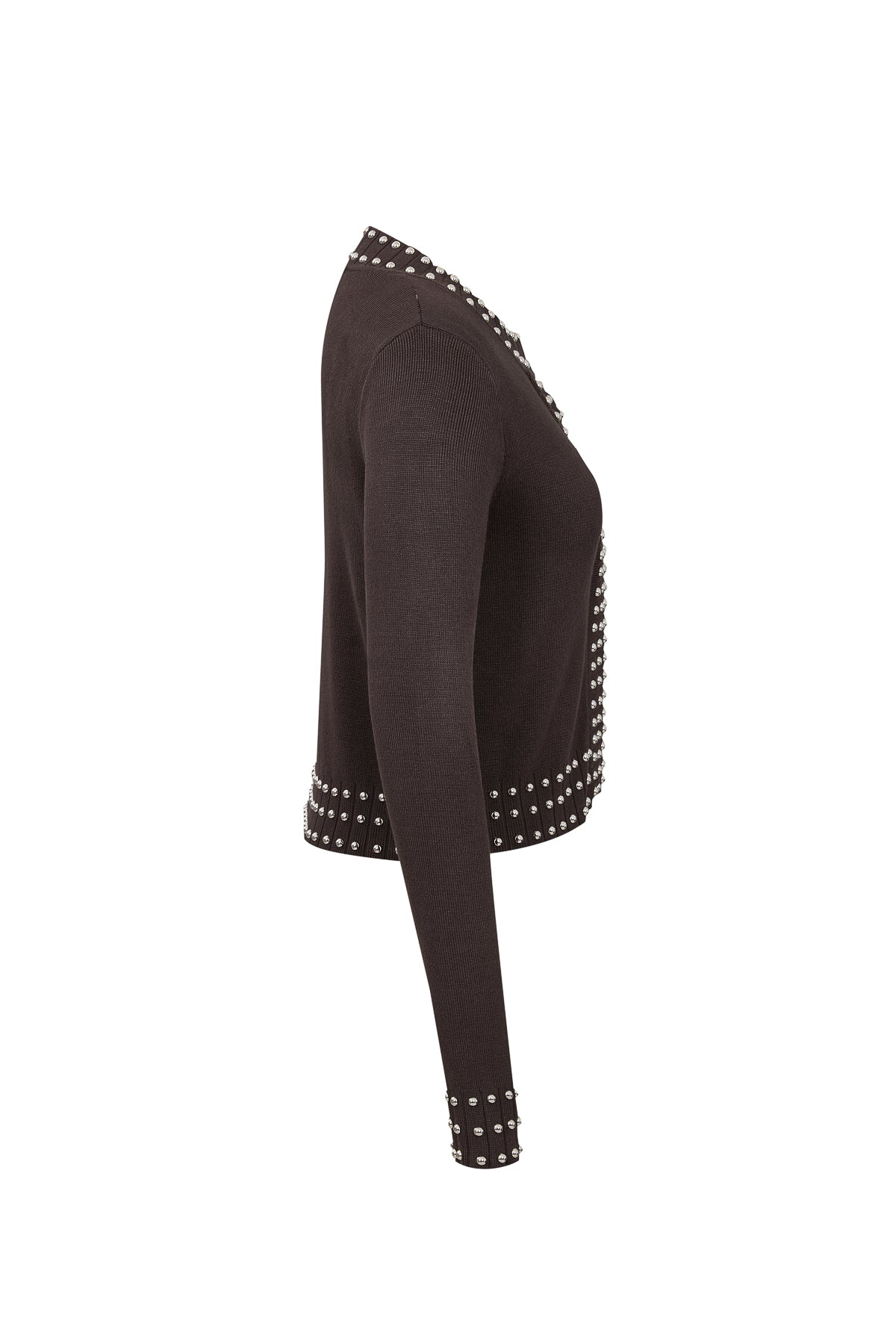 Solene Studded Knit Cardigan