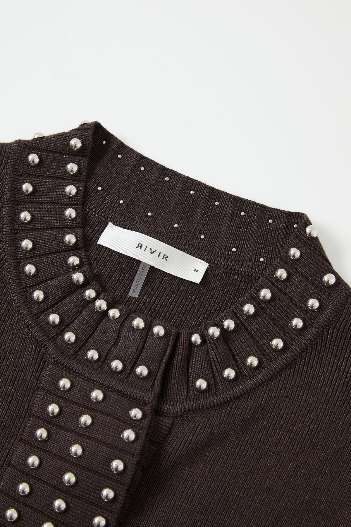 Solene Studded Knit Cardigan