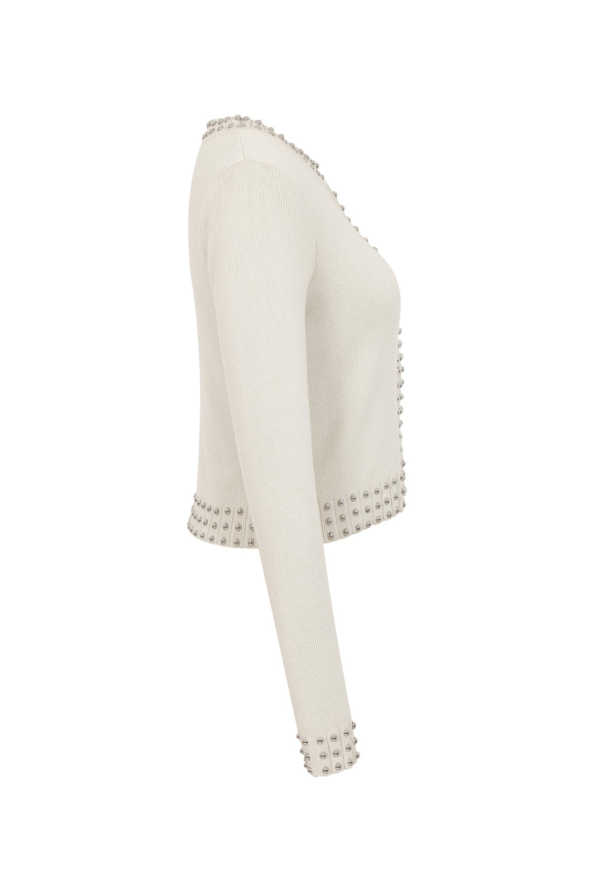Solene Studded Knit Cardigan