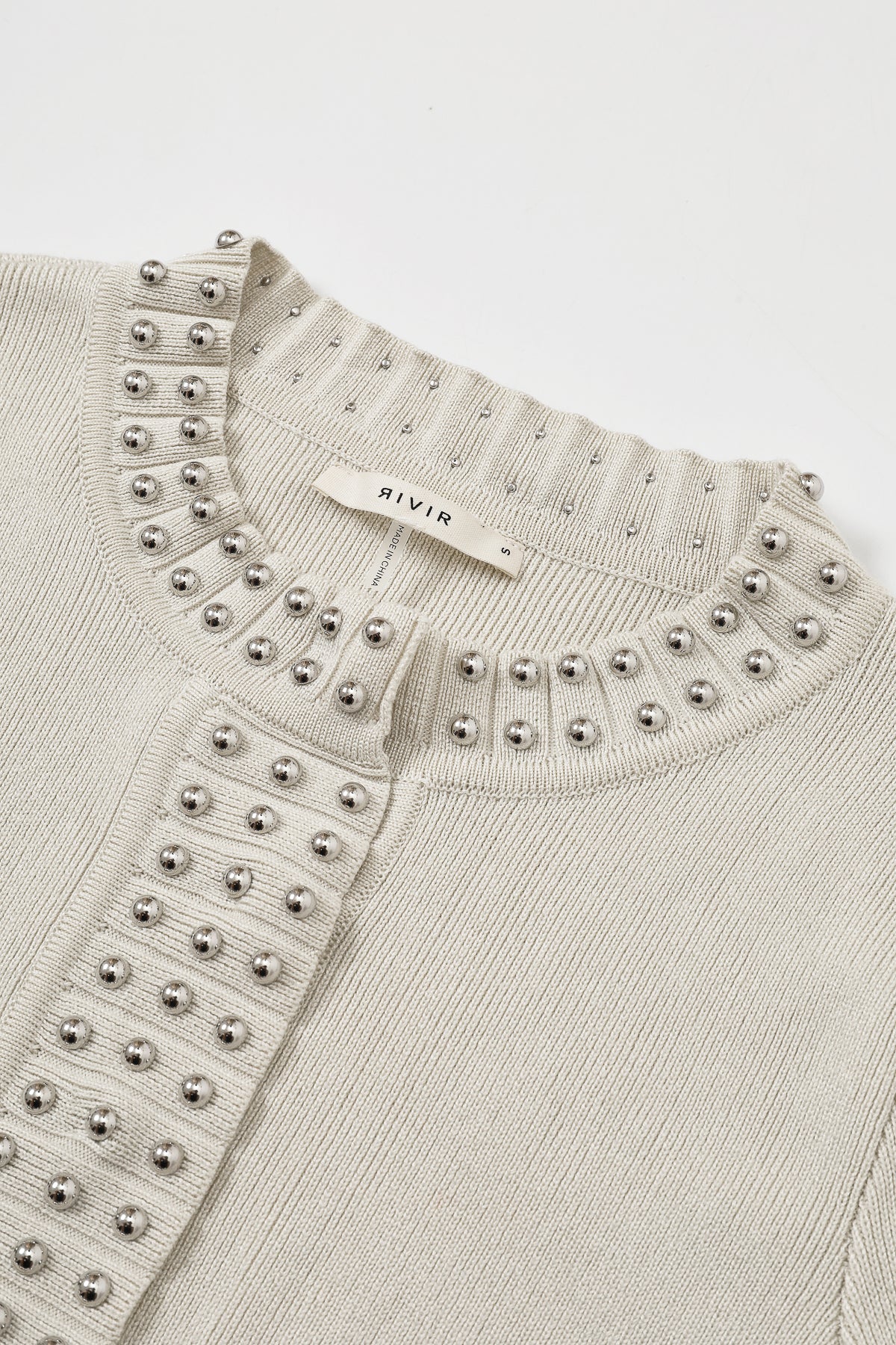 Solene Studded Knit Cardigan