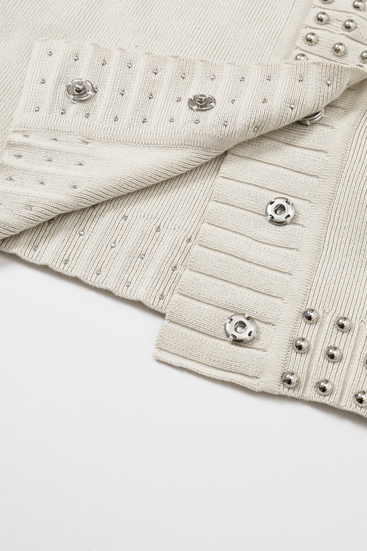 Solene Studded Knit Cardigan