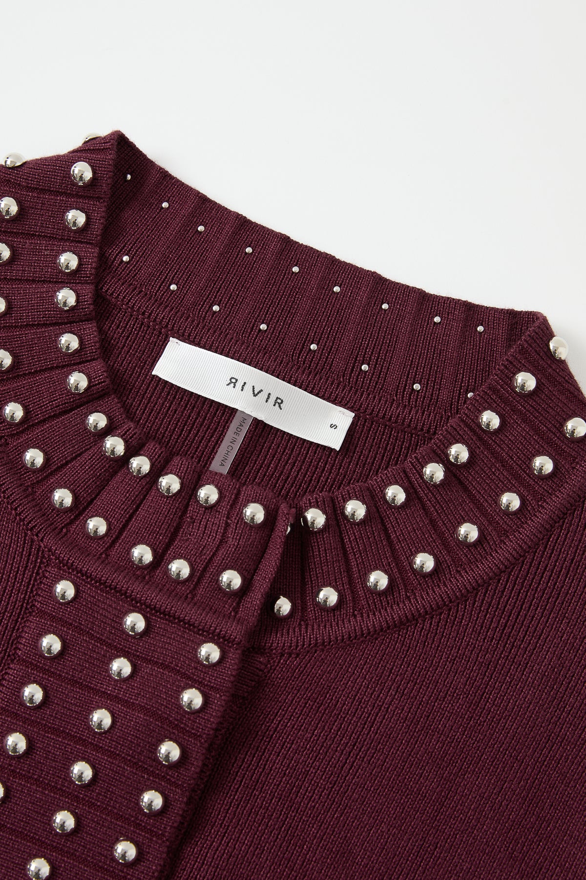 Solene Studded Knit Cardigan