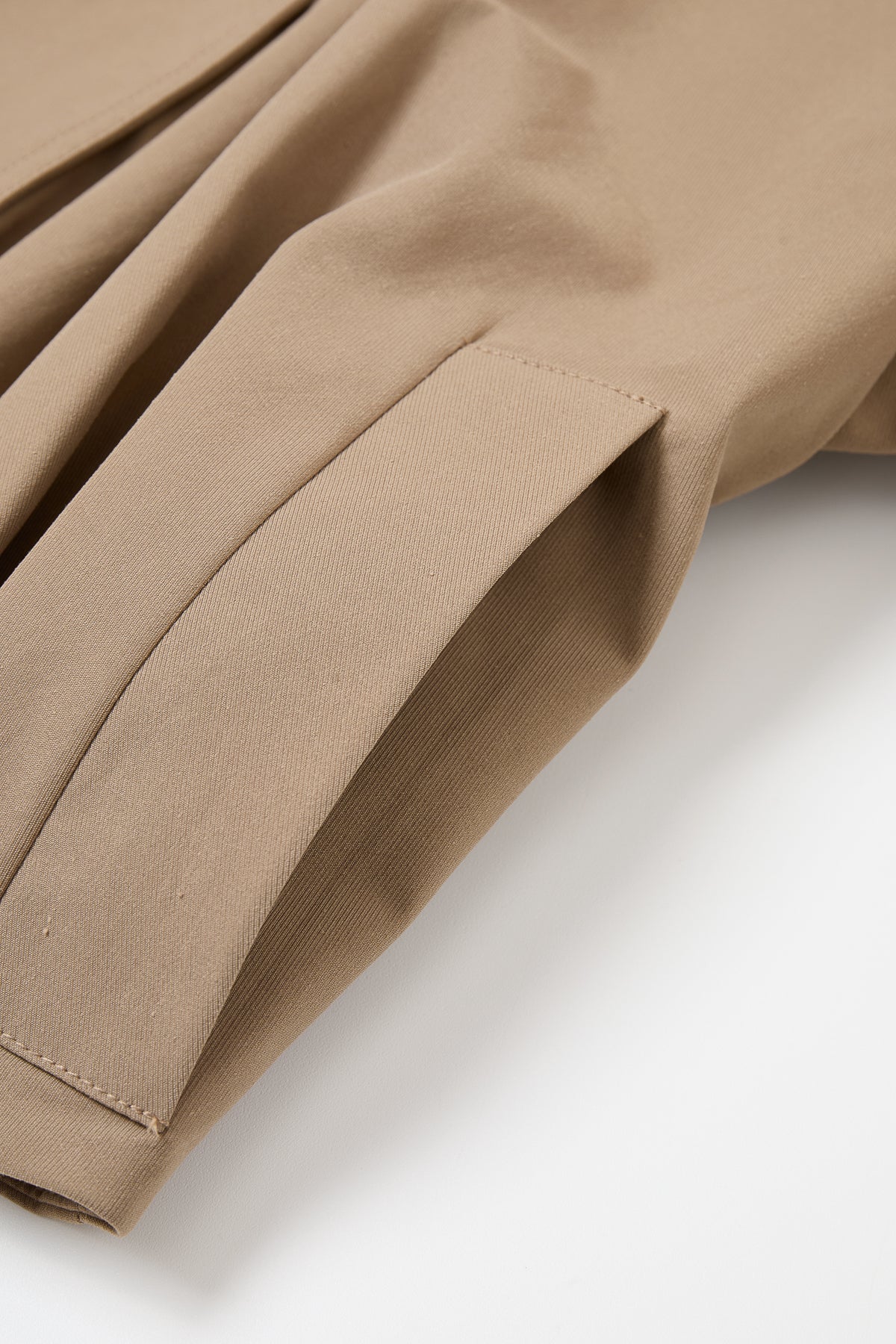 Axelle Woven Bubble Hem Trench Jacket with PU Epaullettes