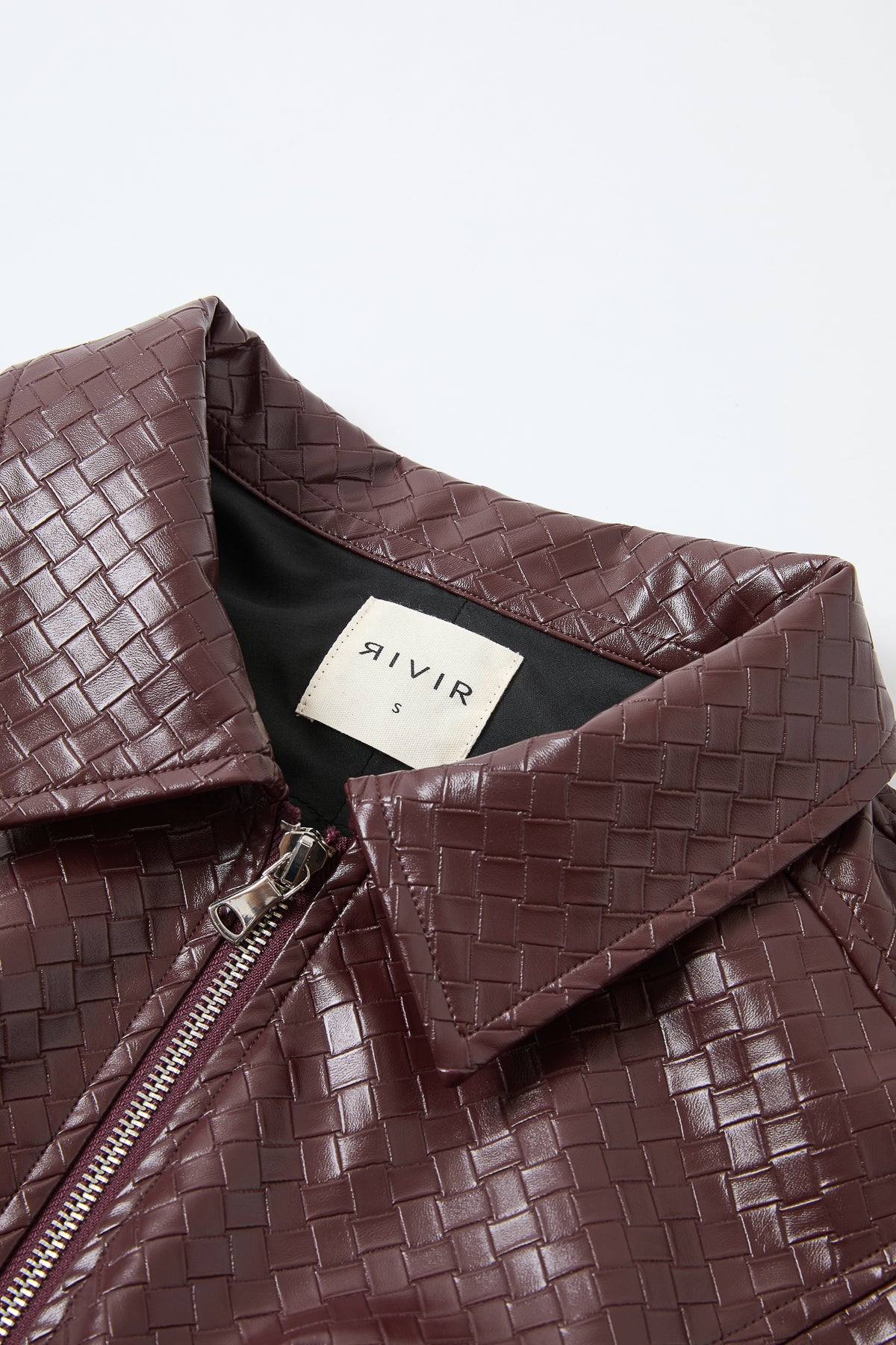 Giselle Woven PU Double Zip Jacket