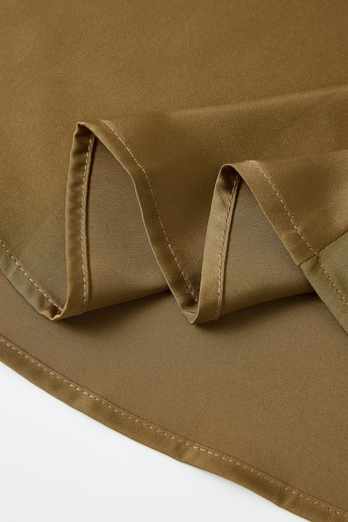 Smocking Detail Maxi Satin Skirt