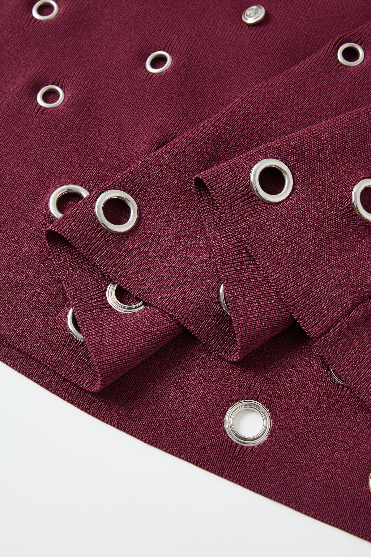 Grommet Studs Detail Skirt