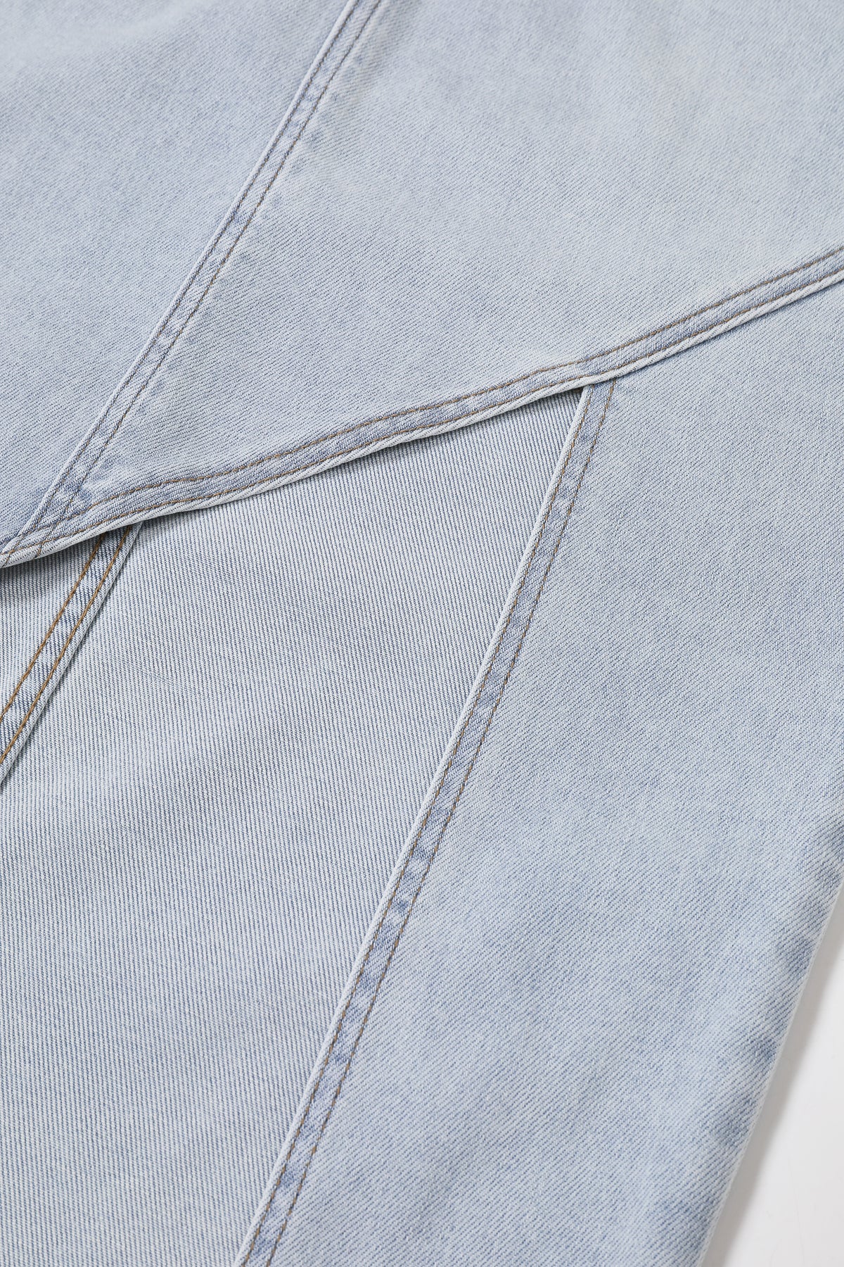 Asymptote Denim Slit Midi Skirt