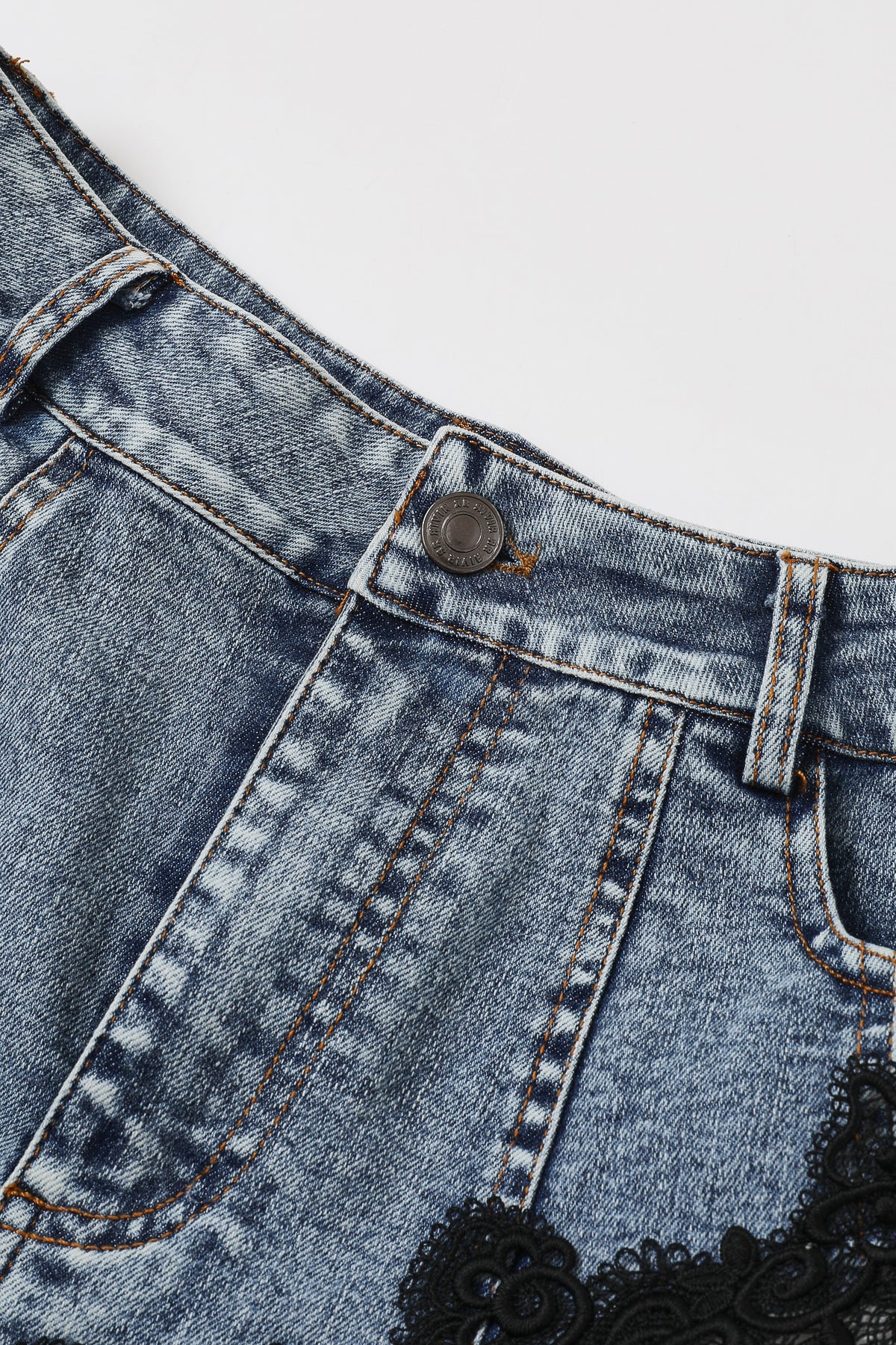 Amélie Denim Contrast Maxi Skirt