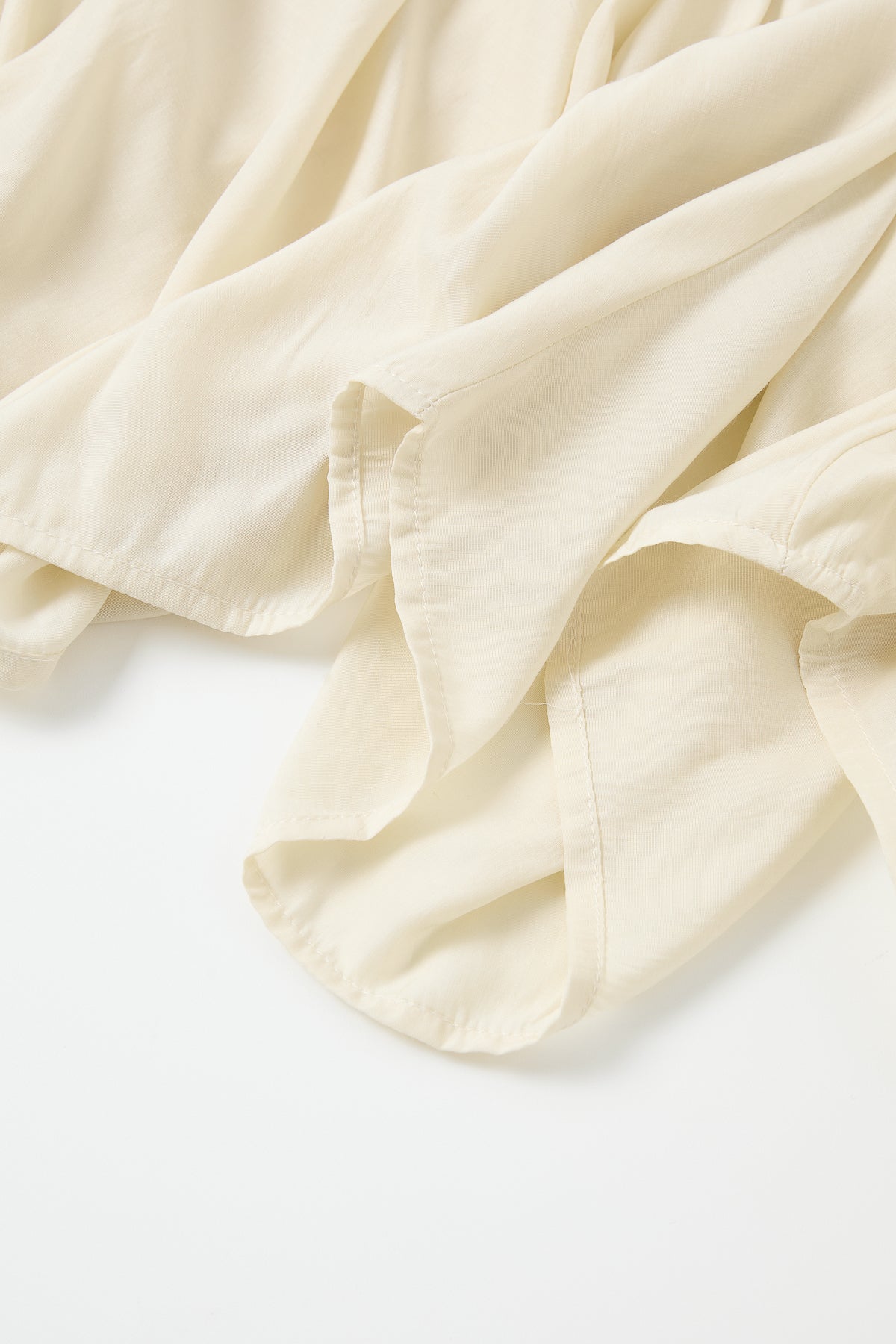Woven Draped Voluminous Midi Skirt