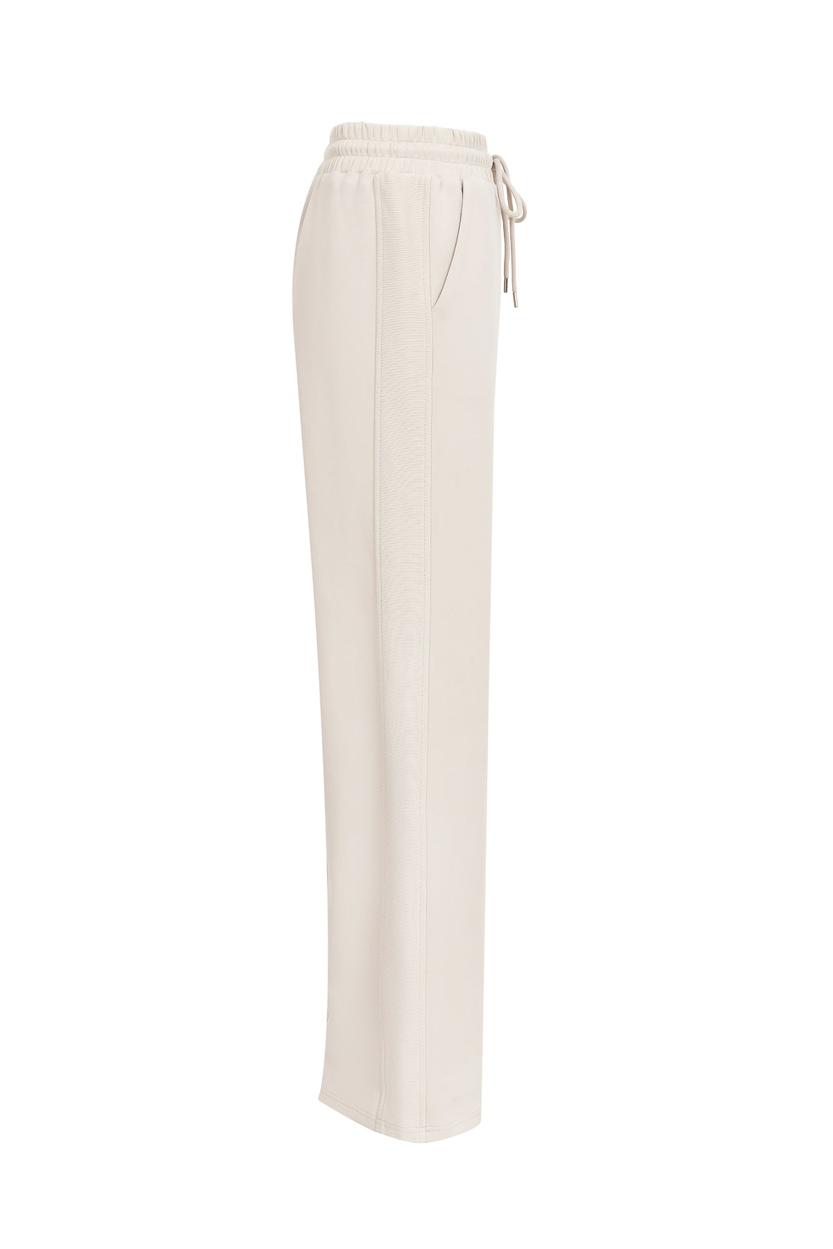 Apex Rib Side Panel Wide Knit Pant