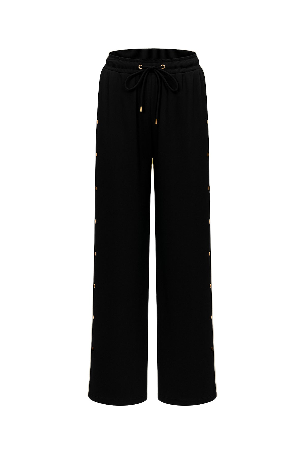 The Atelier Gold Snap Buttons Sweatpants