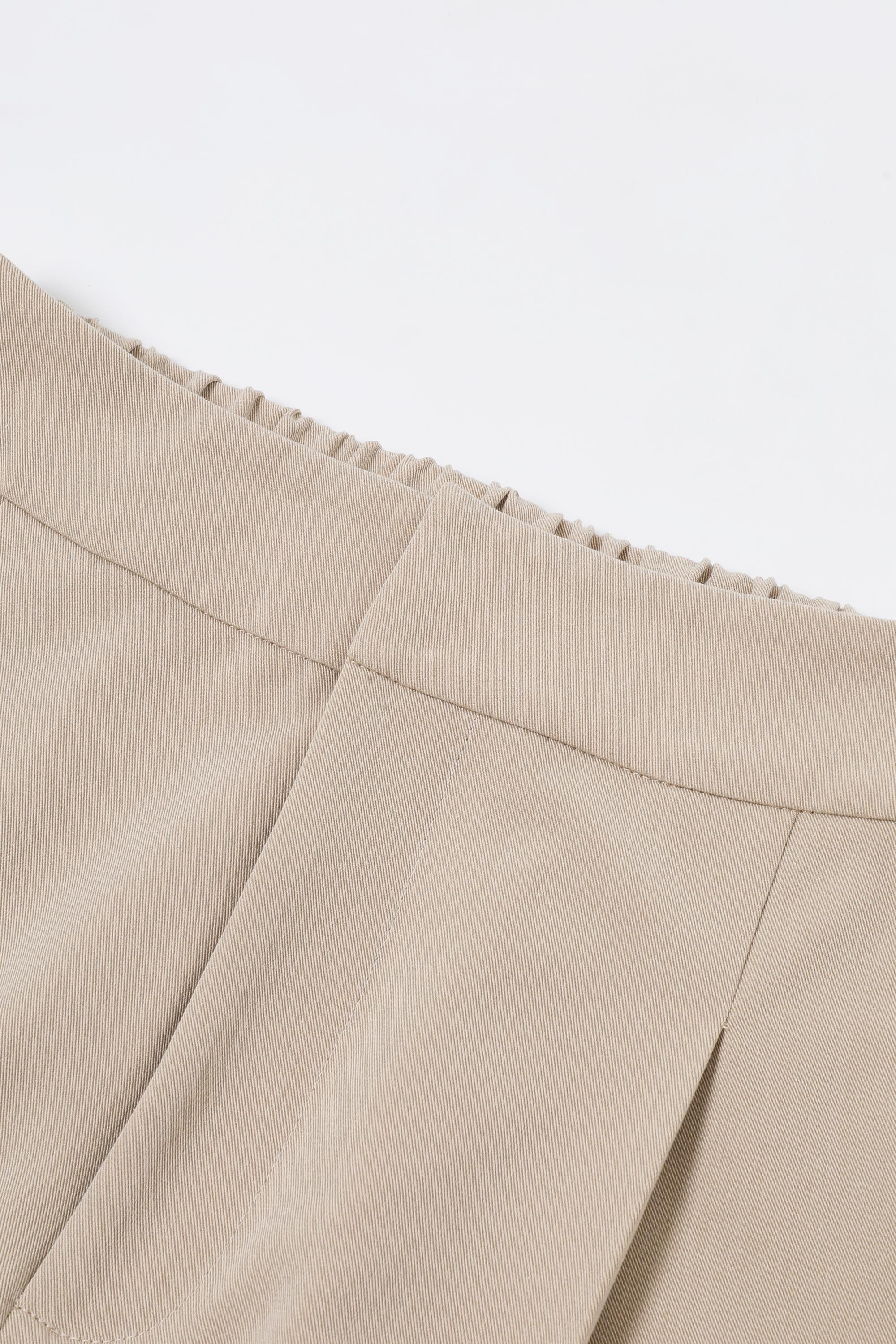 Essential Pintuck Woven Wide Leg Pants