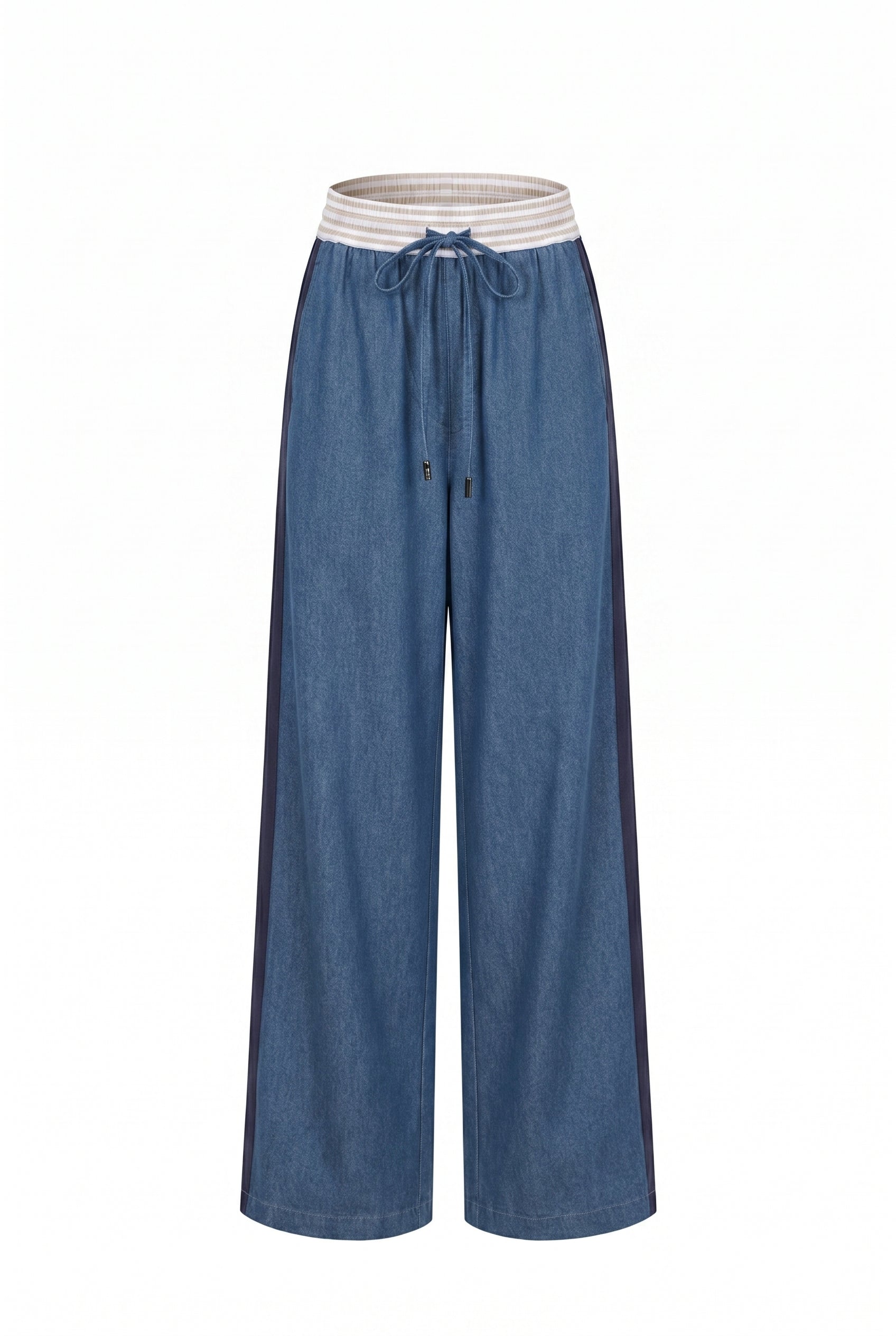 Mix Match Woven Wide Pants