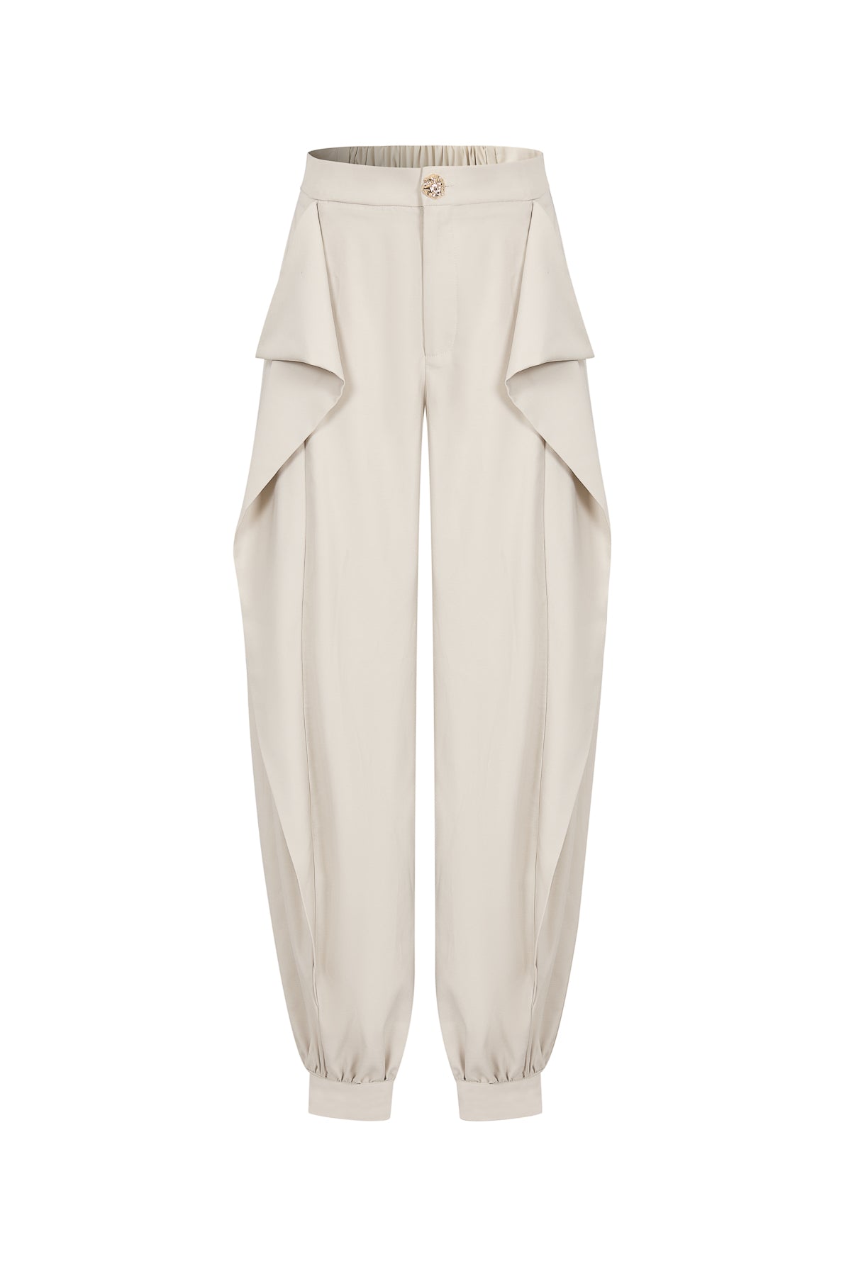 Folded Layer Balloon Pants