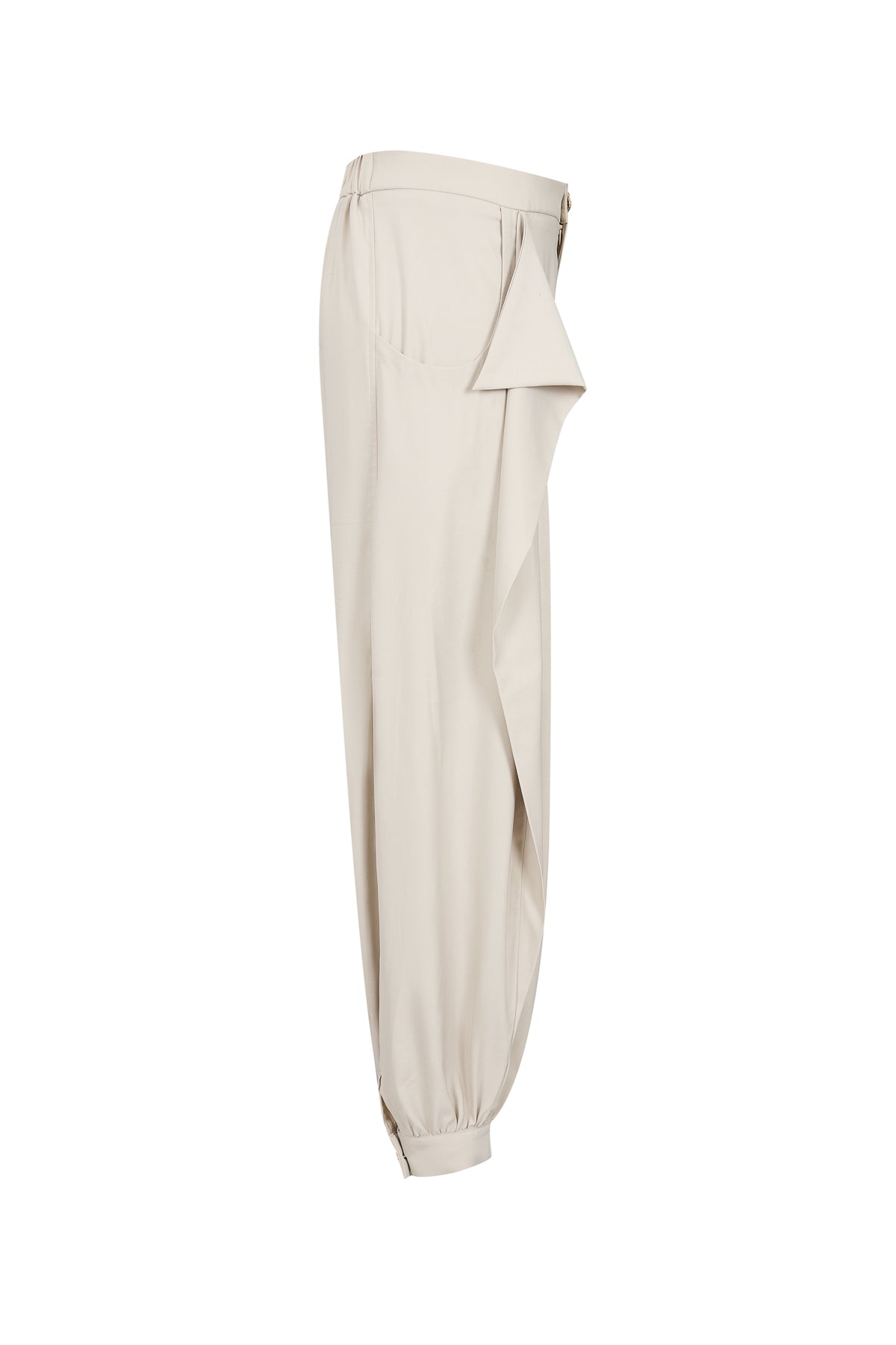 Folded Layer Balloon Pants