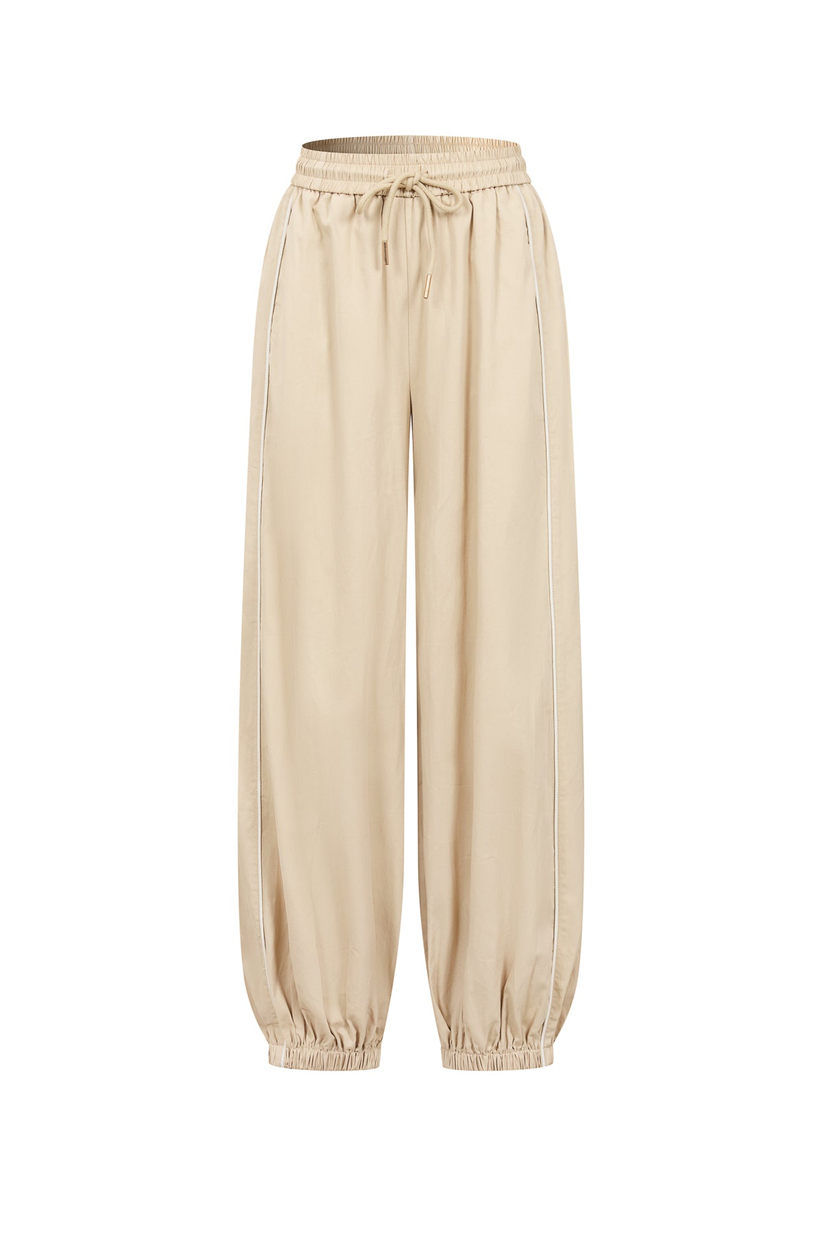 Balloon Pants with Piping Detail