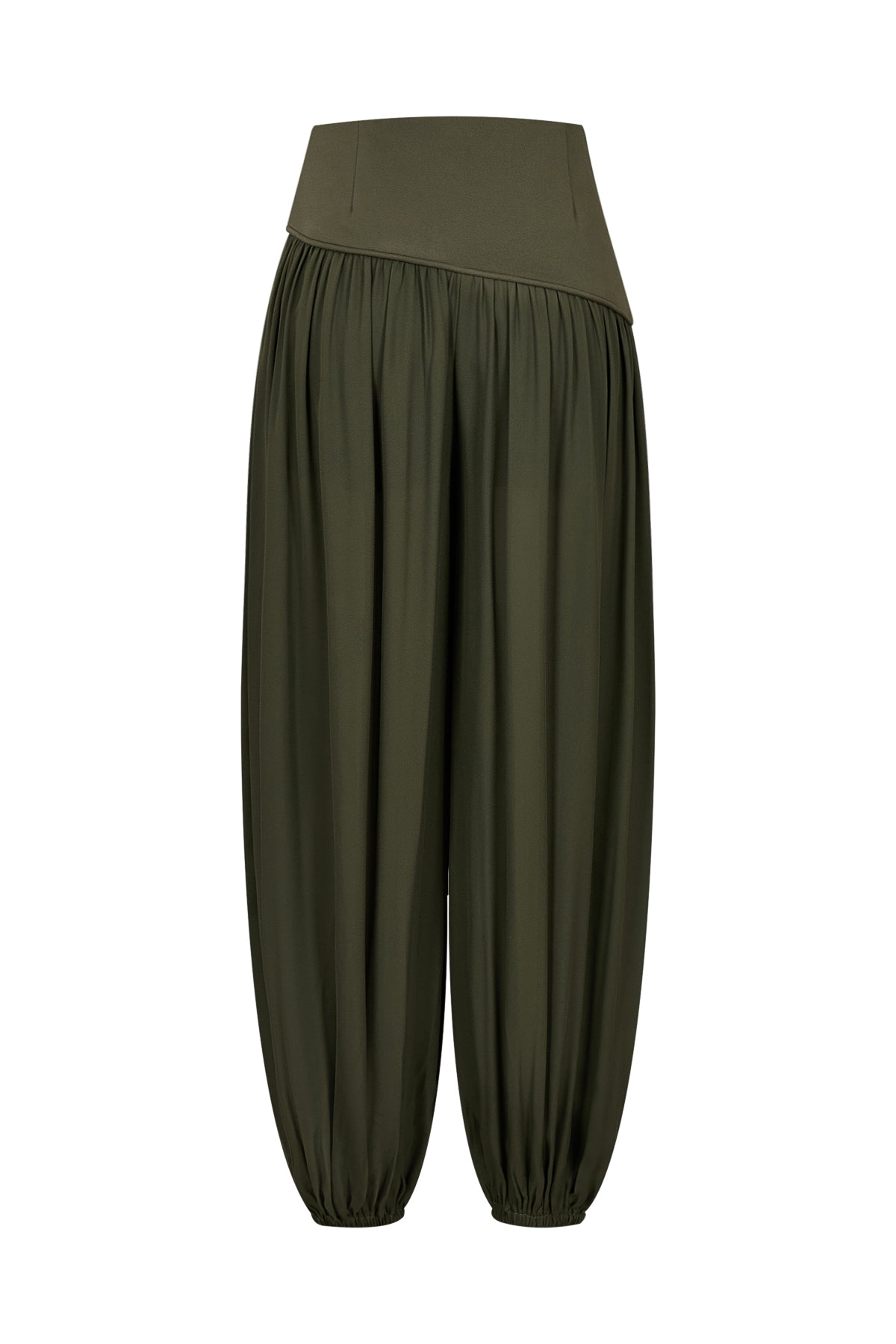 Shirred Harem Pants