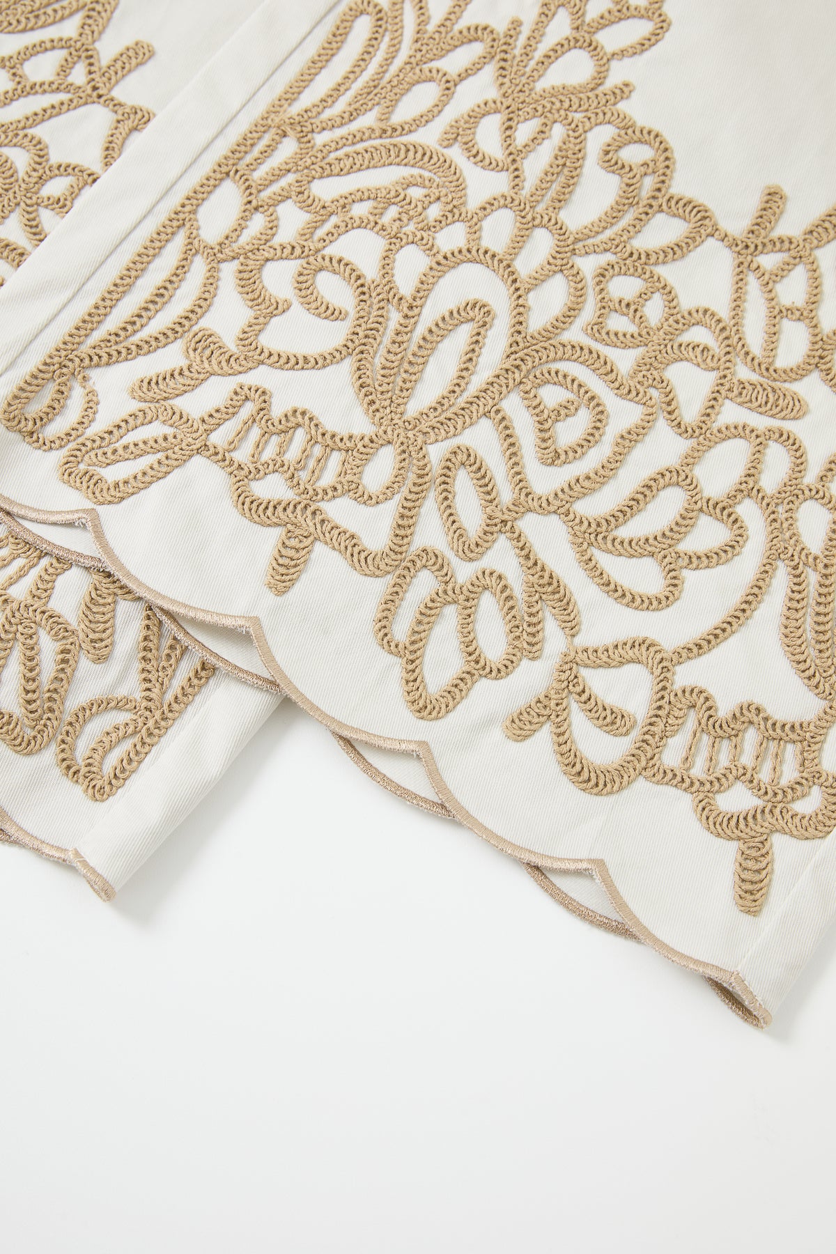 Embroidered Poplin Palazzo