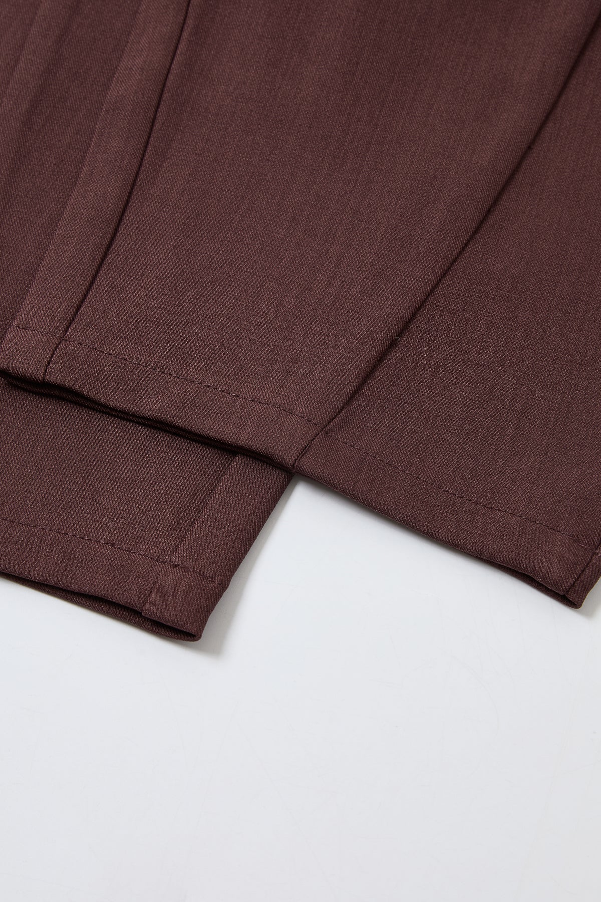 Leather Mix Twill Balloon Pants