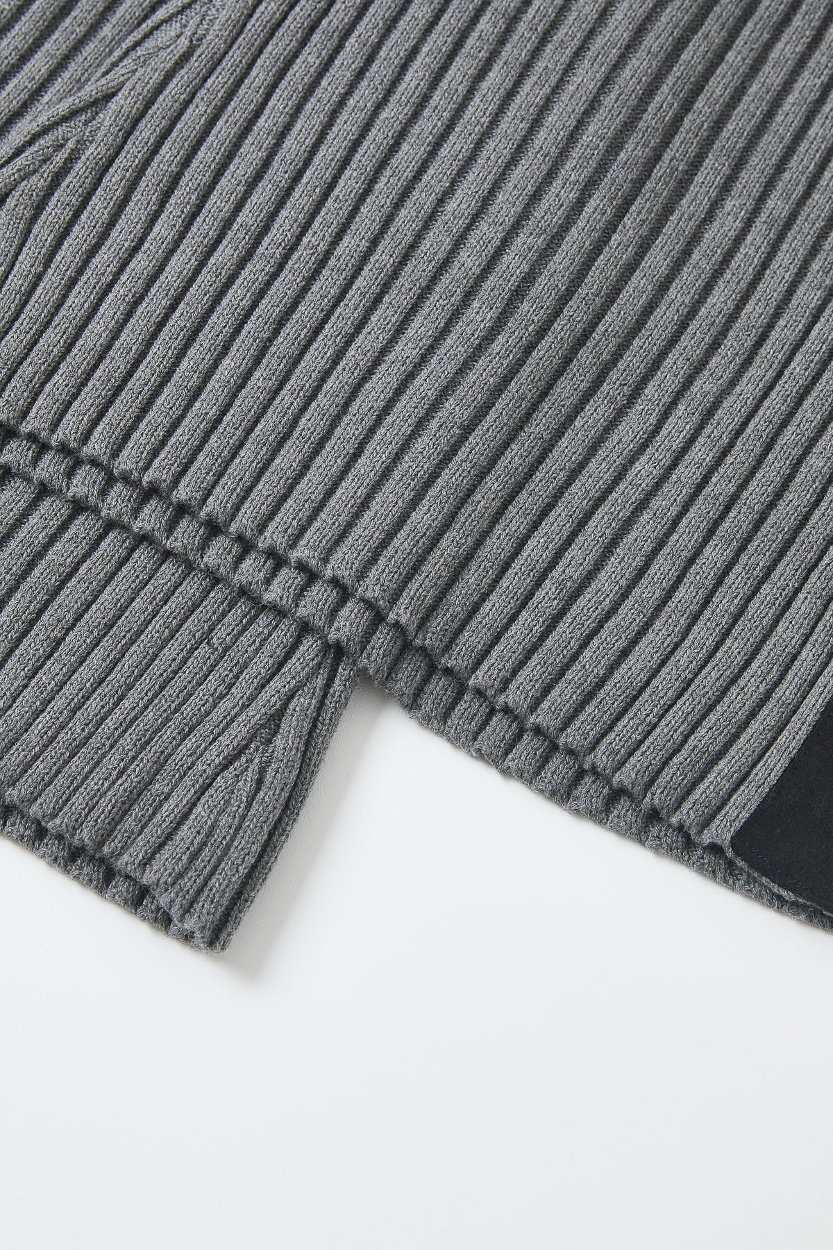 Ribbed Suede Stripe Wide Pants