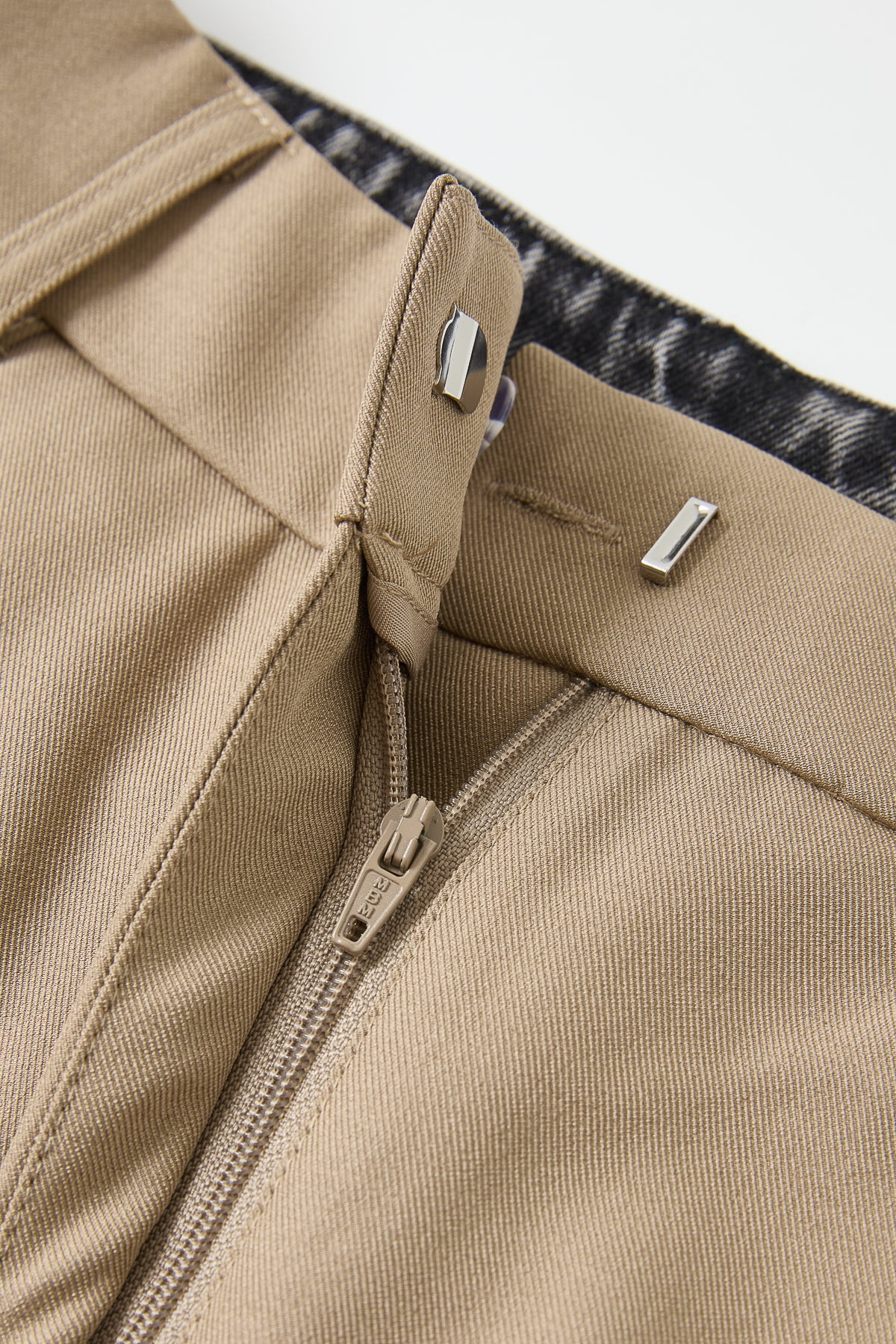 Twill Denim Mix Pants