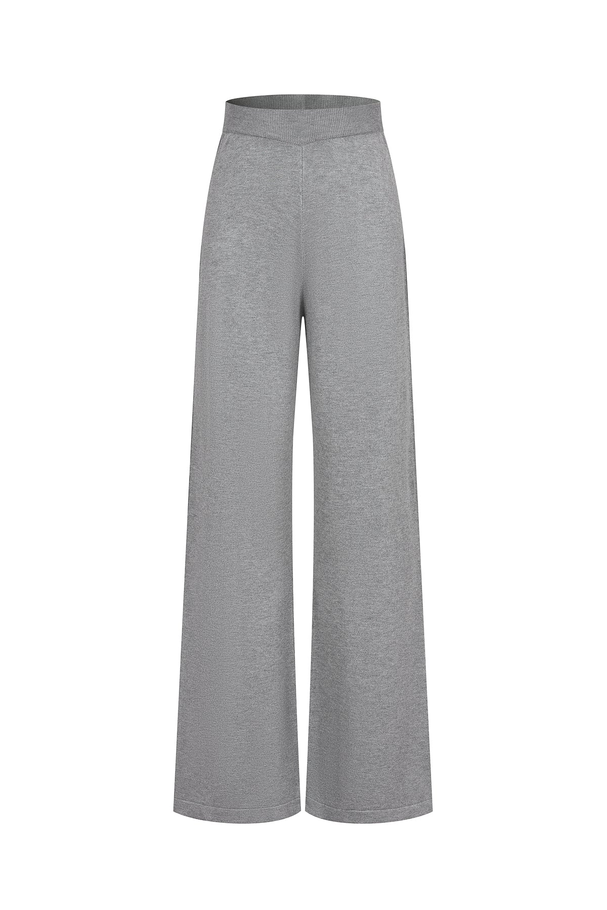 Side Striped Wide Knit Pants