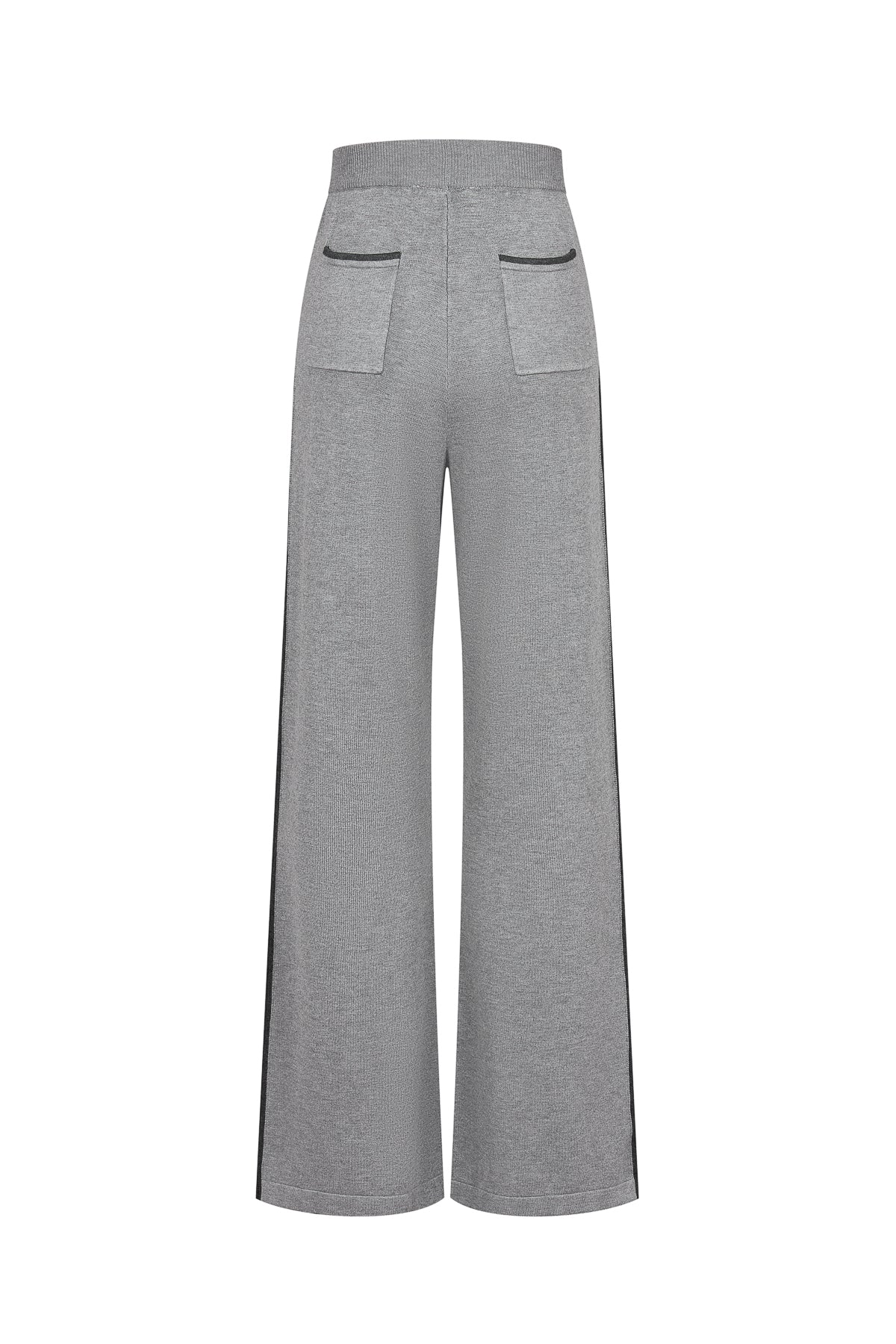 Side Striped Wide Knit Pants