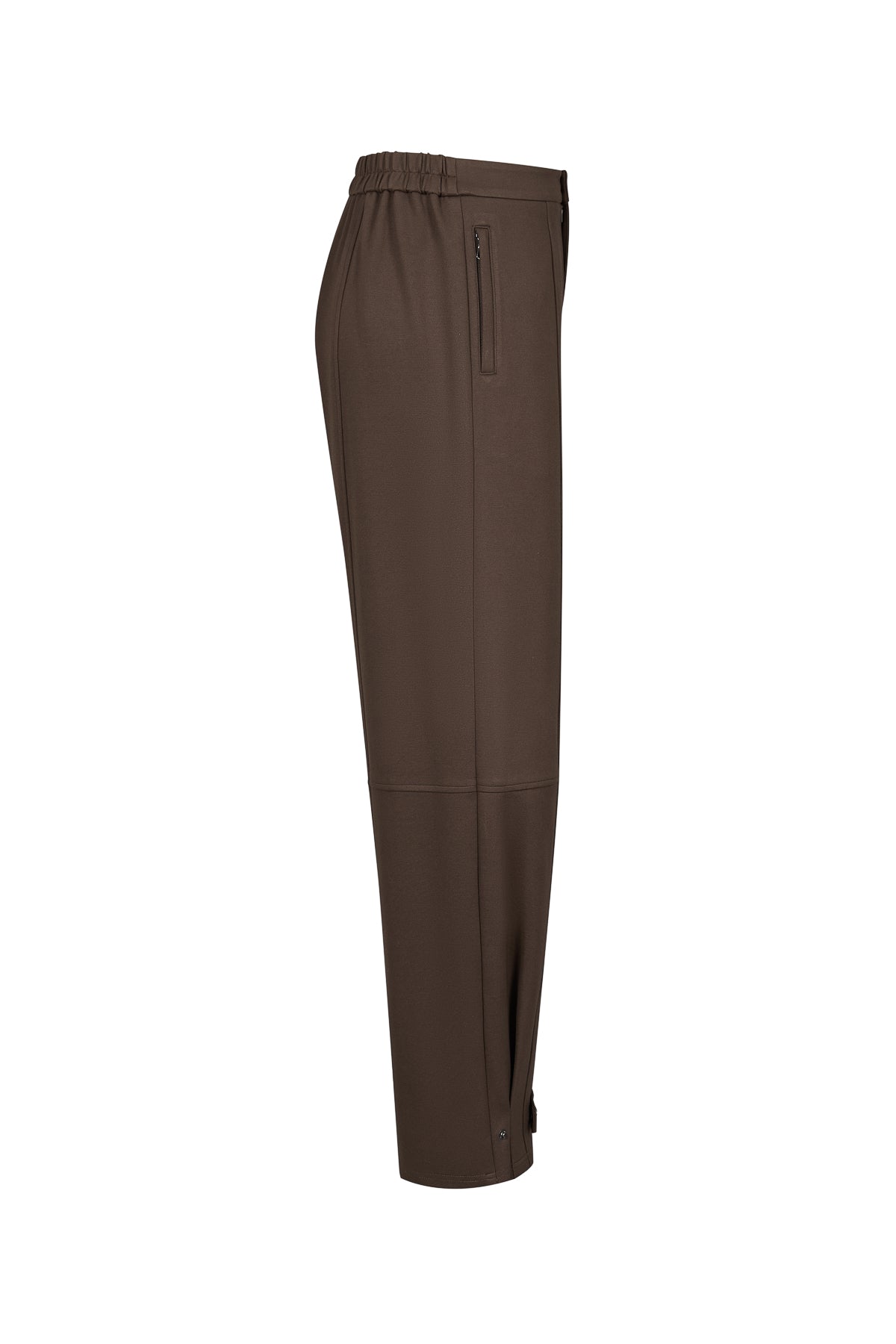 Knit Cut Seam Detail Wide Barrel Pants