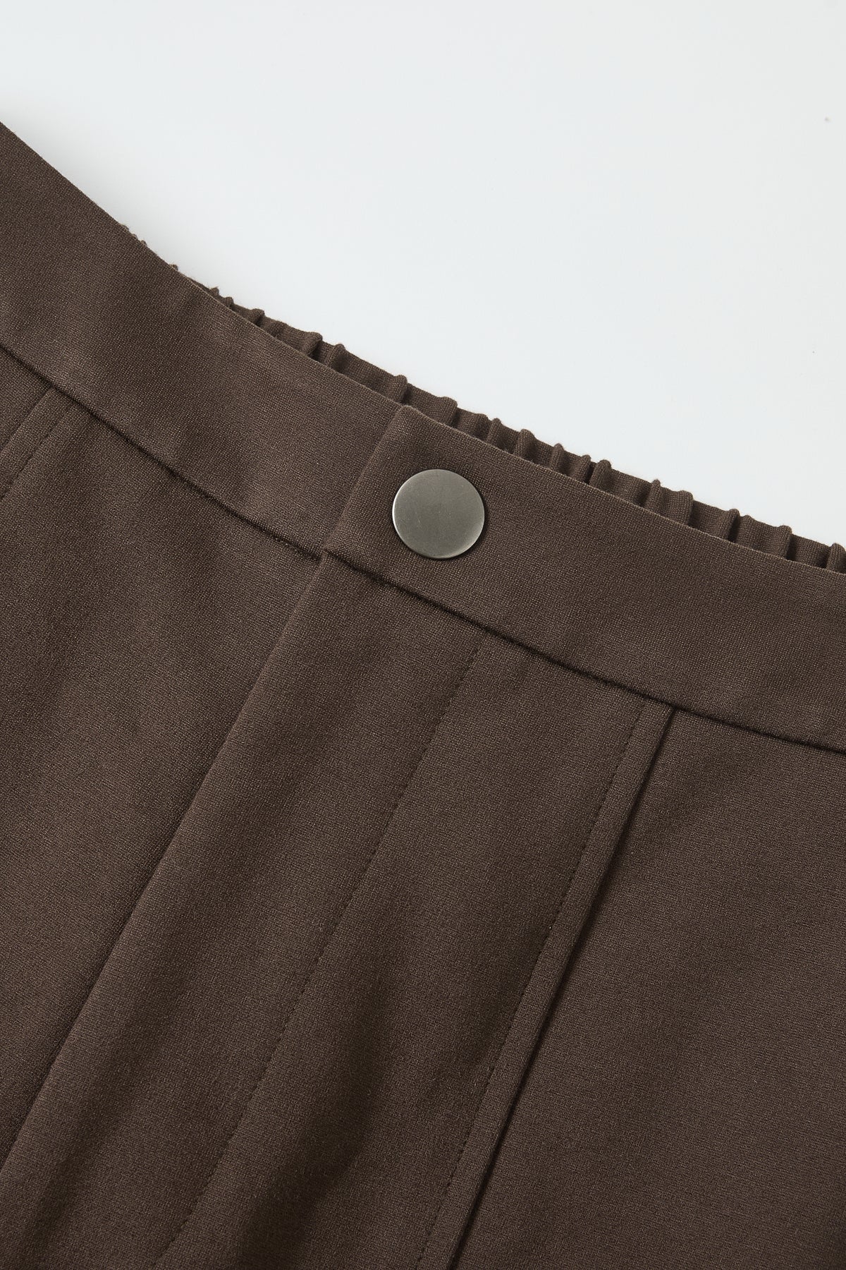 Knit Cut Seam Detail Wide Barrel Pants