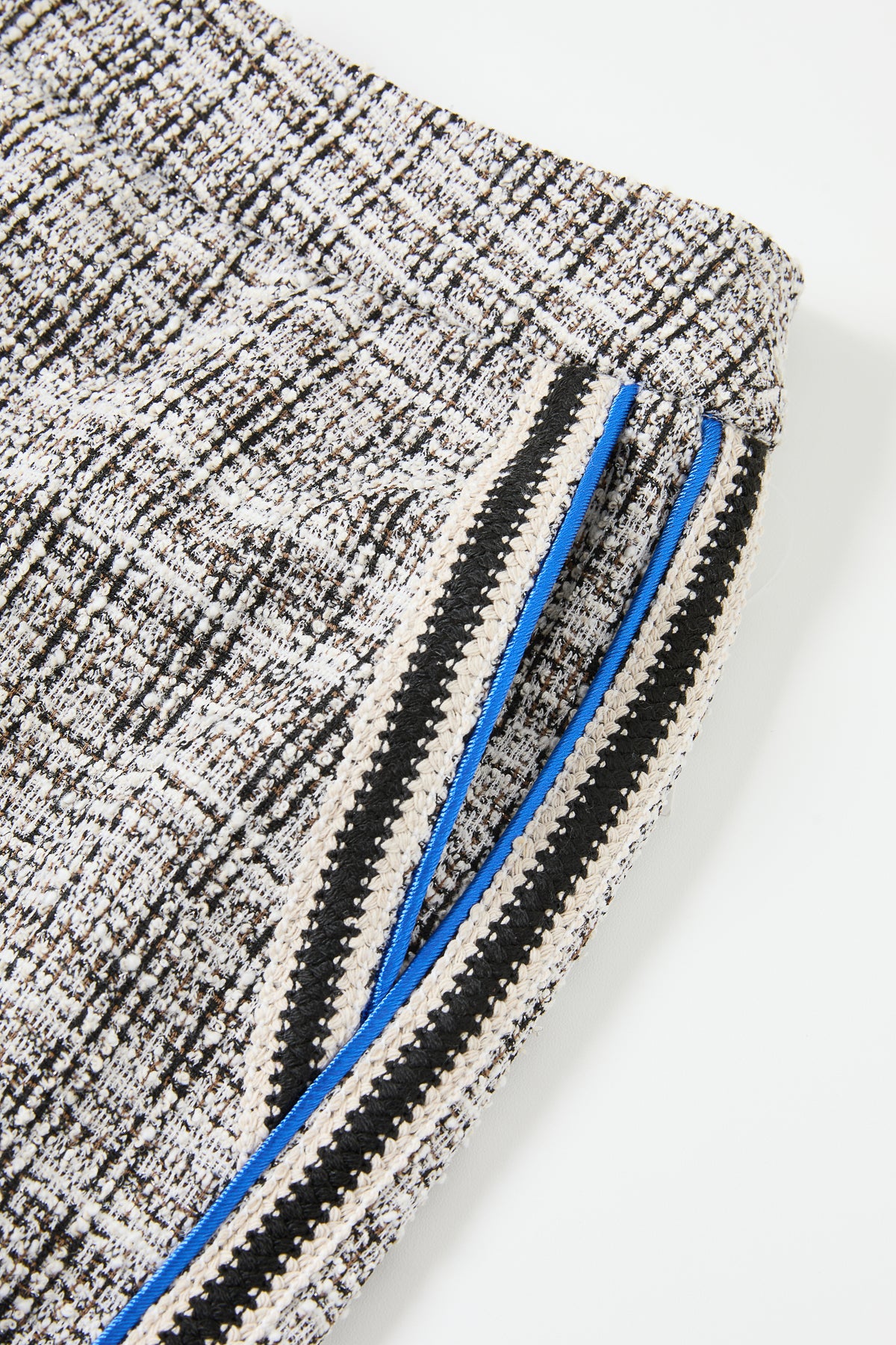 Stretchy Tweed Wide Pants