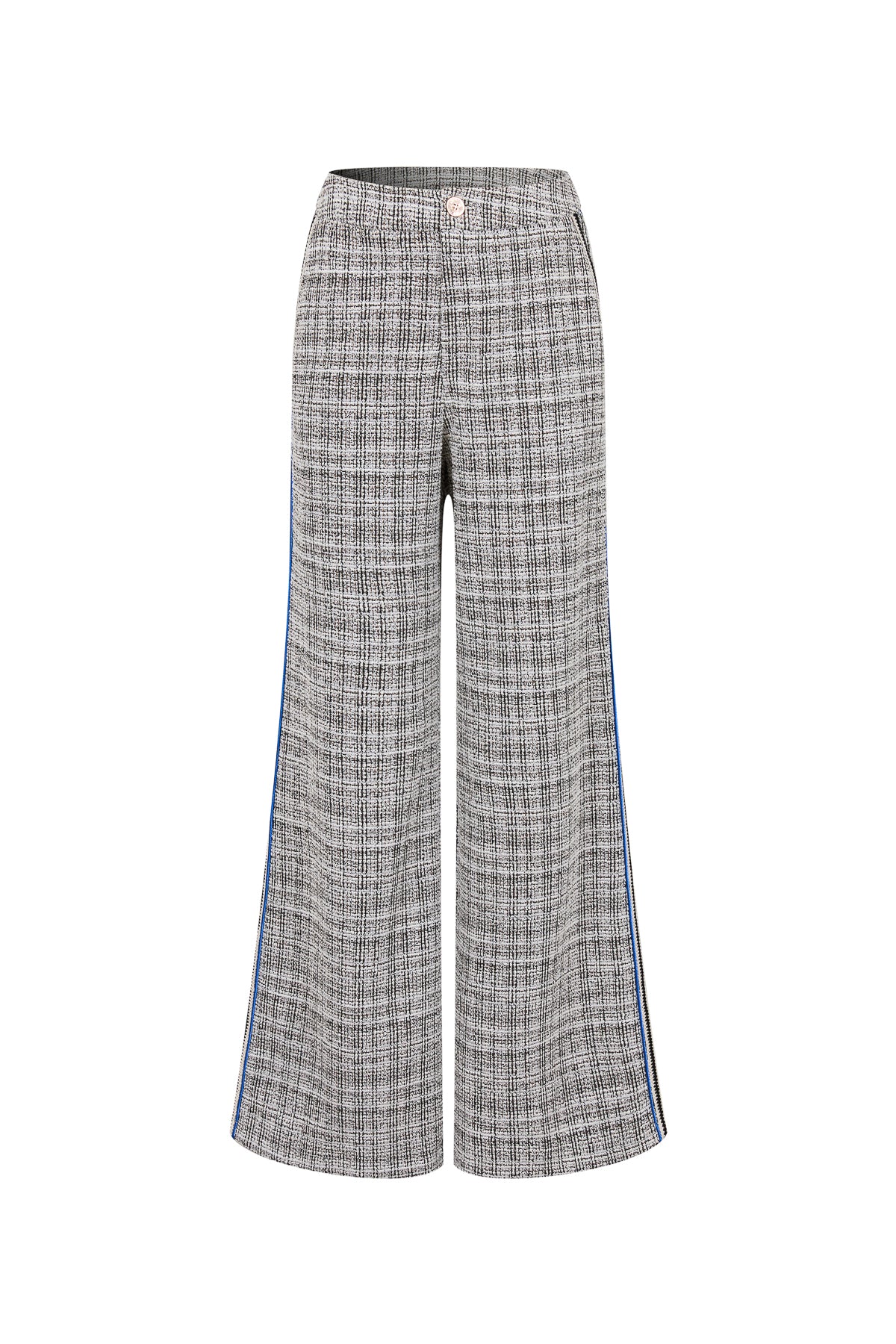 Stretchy Tweed Wide Pants
