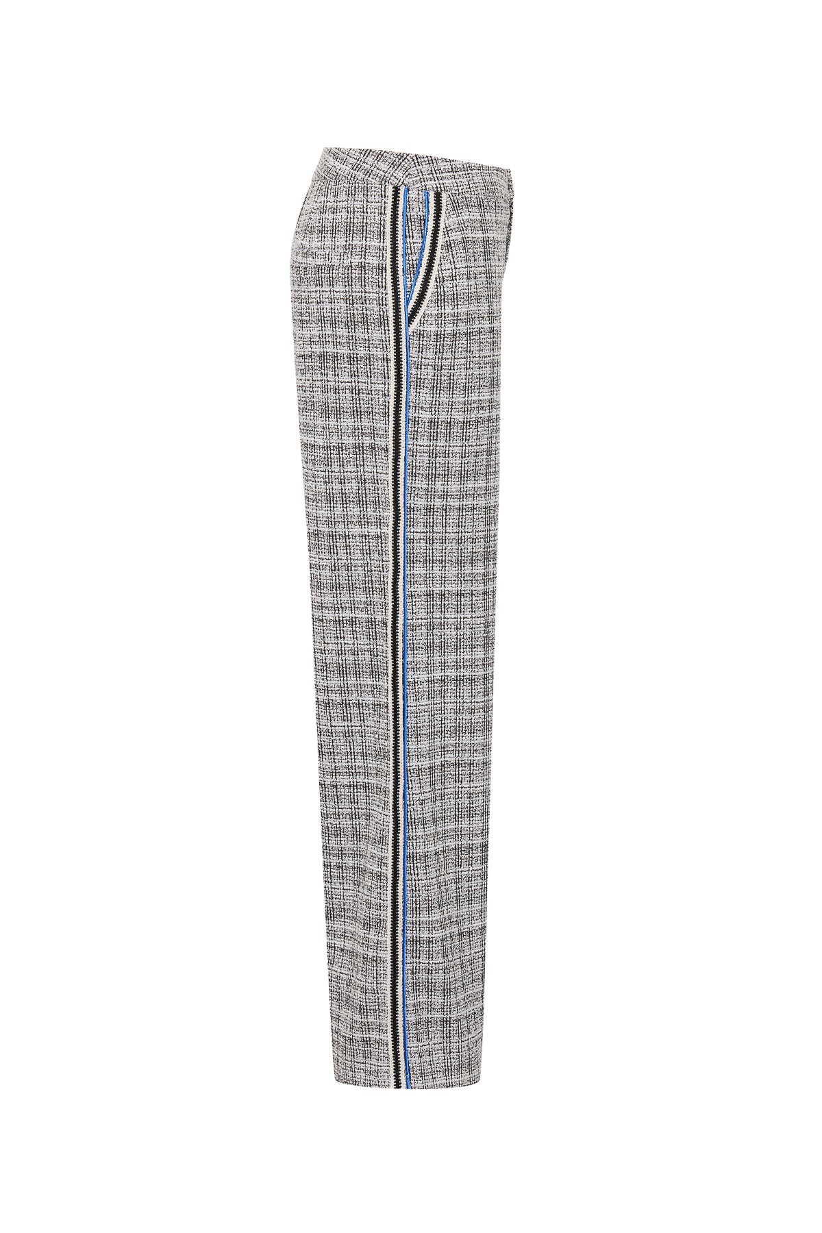 Stretchy Tweed Wide Pants
