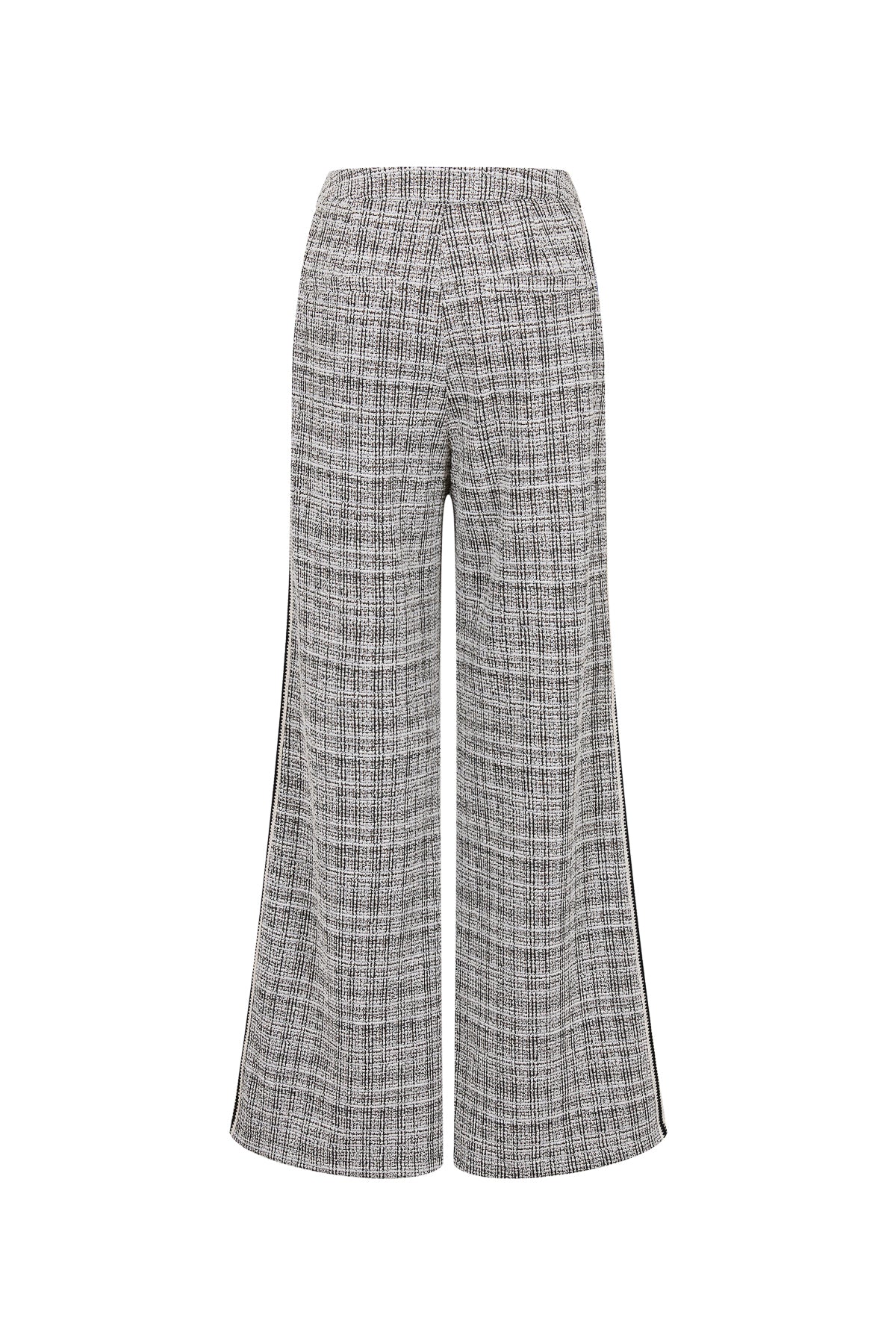 Stretchy Tweed Wide Pants