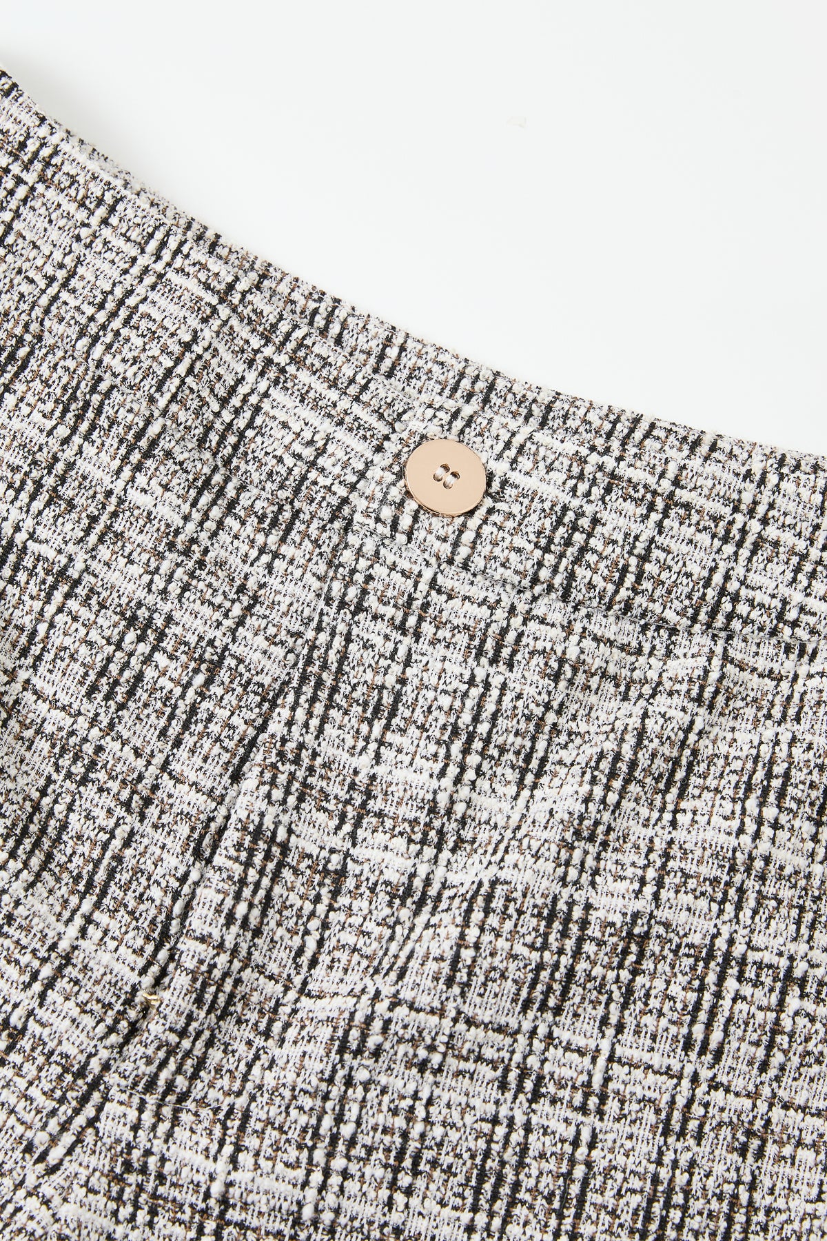 Stretchy Tweed Wide Pants