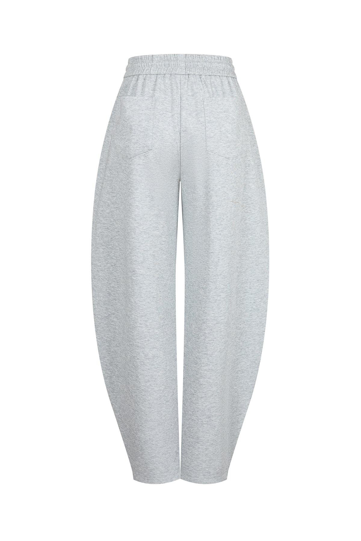 Mix Media Barrel Pants