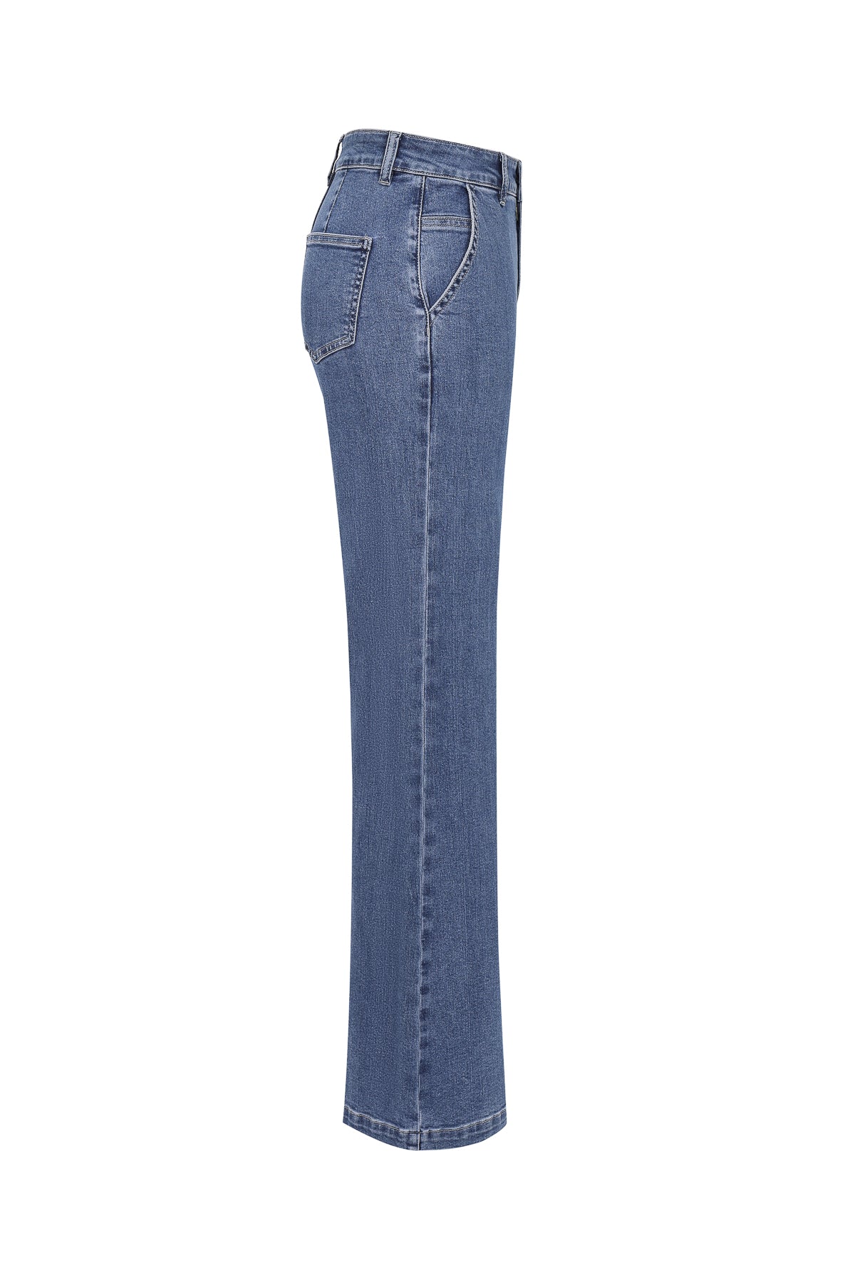 Nyla Wide Leg Flare Denim Pant