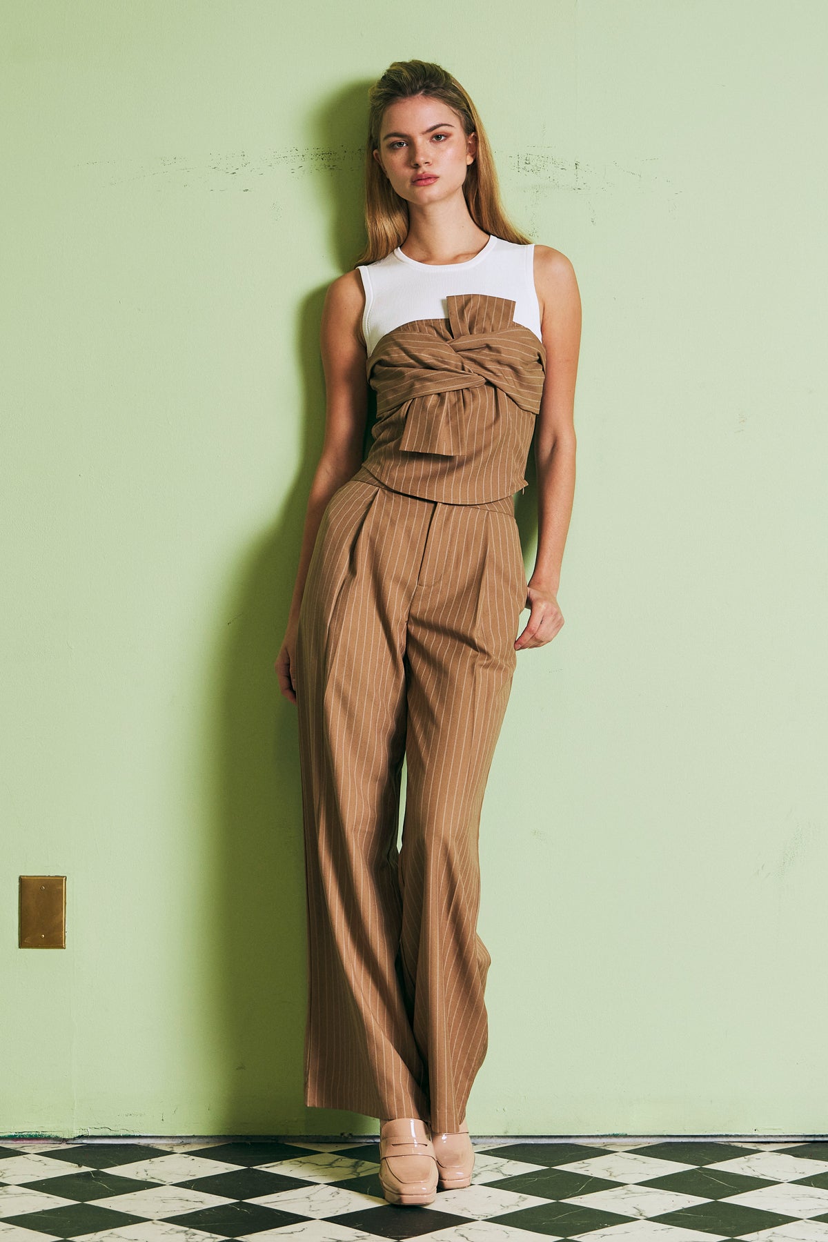 Daybreak Stripe Woven Wide Leg Pants