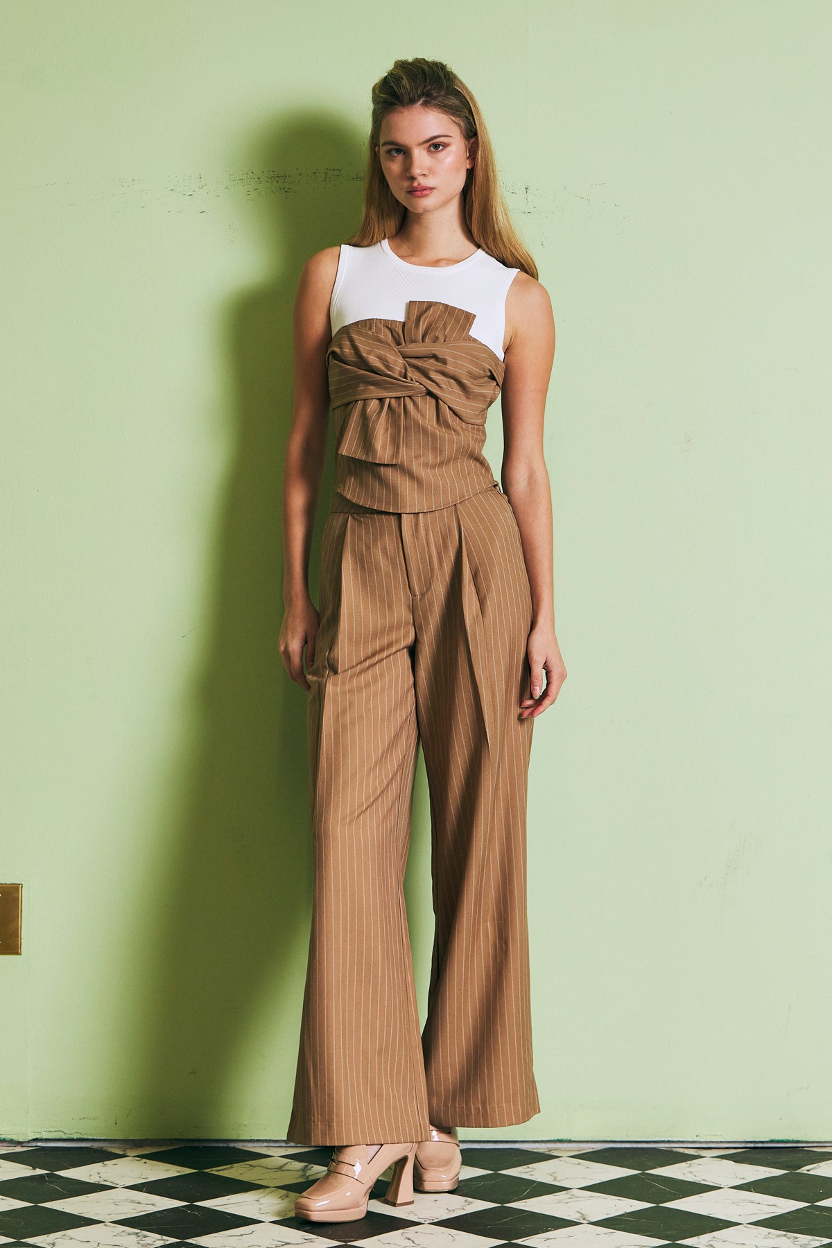 Daybreak Stripe Woven Wide Leg Pants