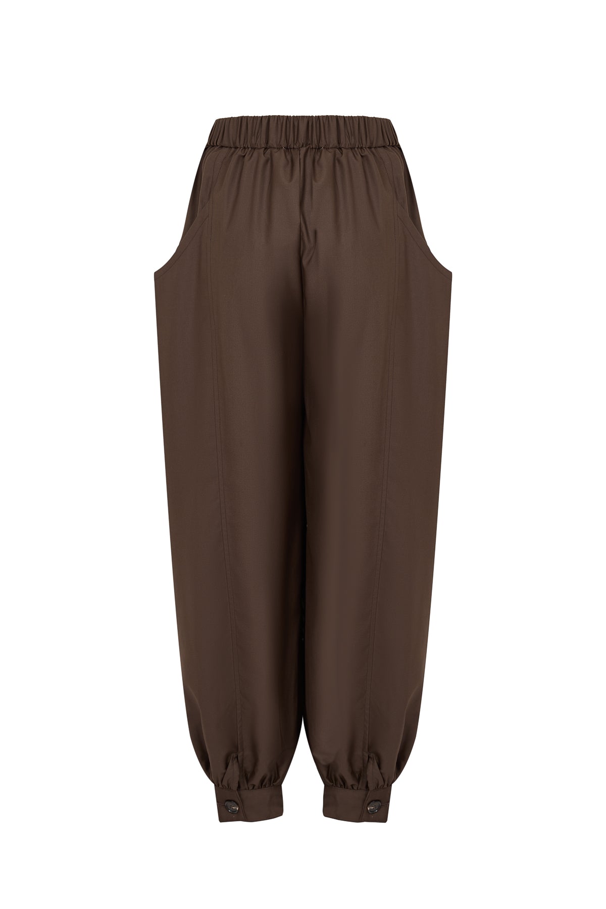 Woven Safari Draped Balloon Pants