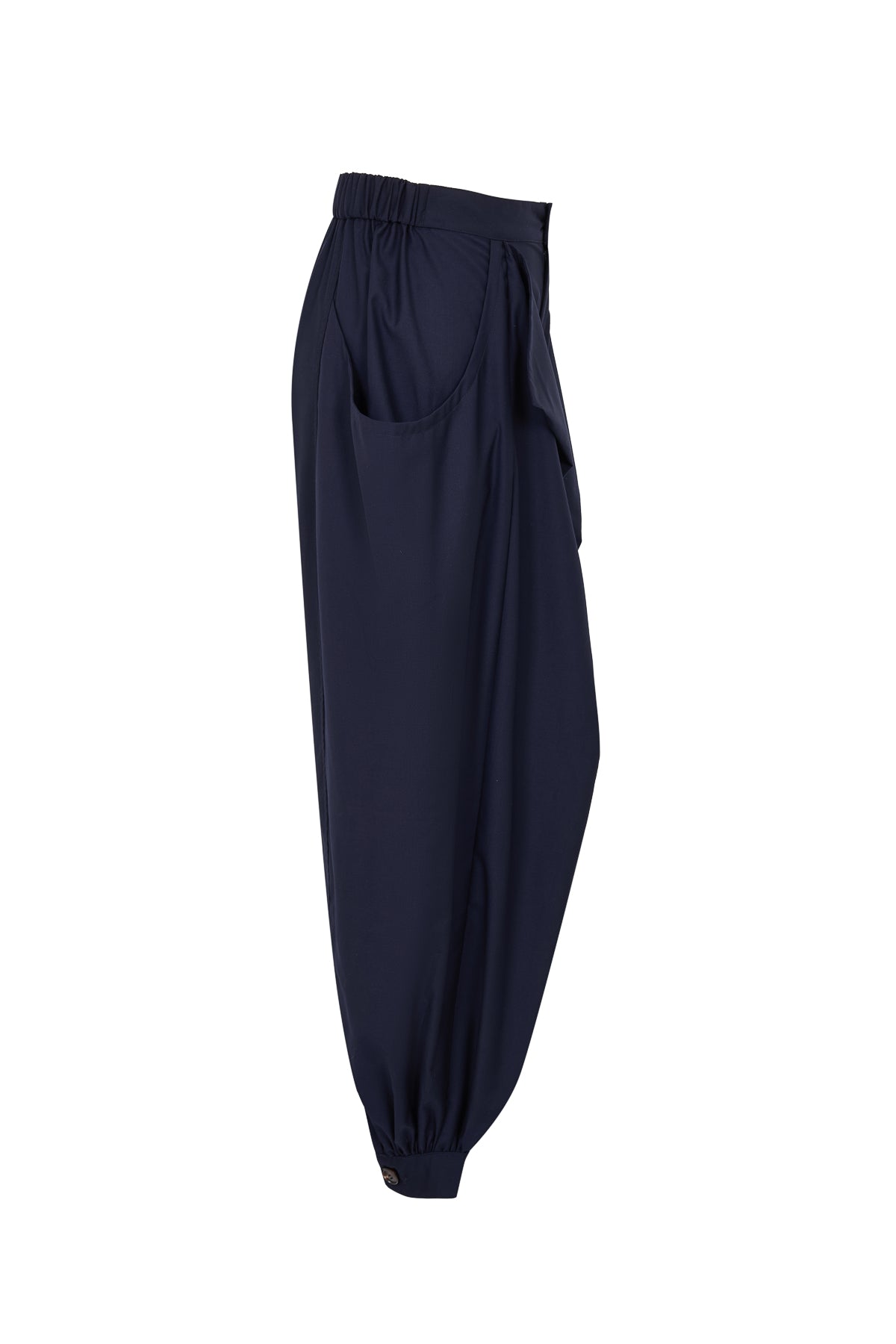 Woven Safari Draped Balloon Pants